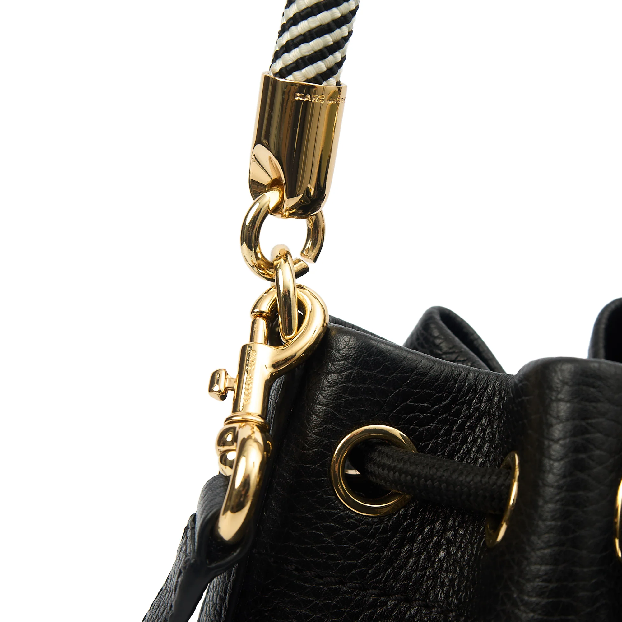 Picture of Marc Jacobs Bucket Bag The Leather Bucket Bag in Black, Leather