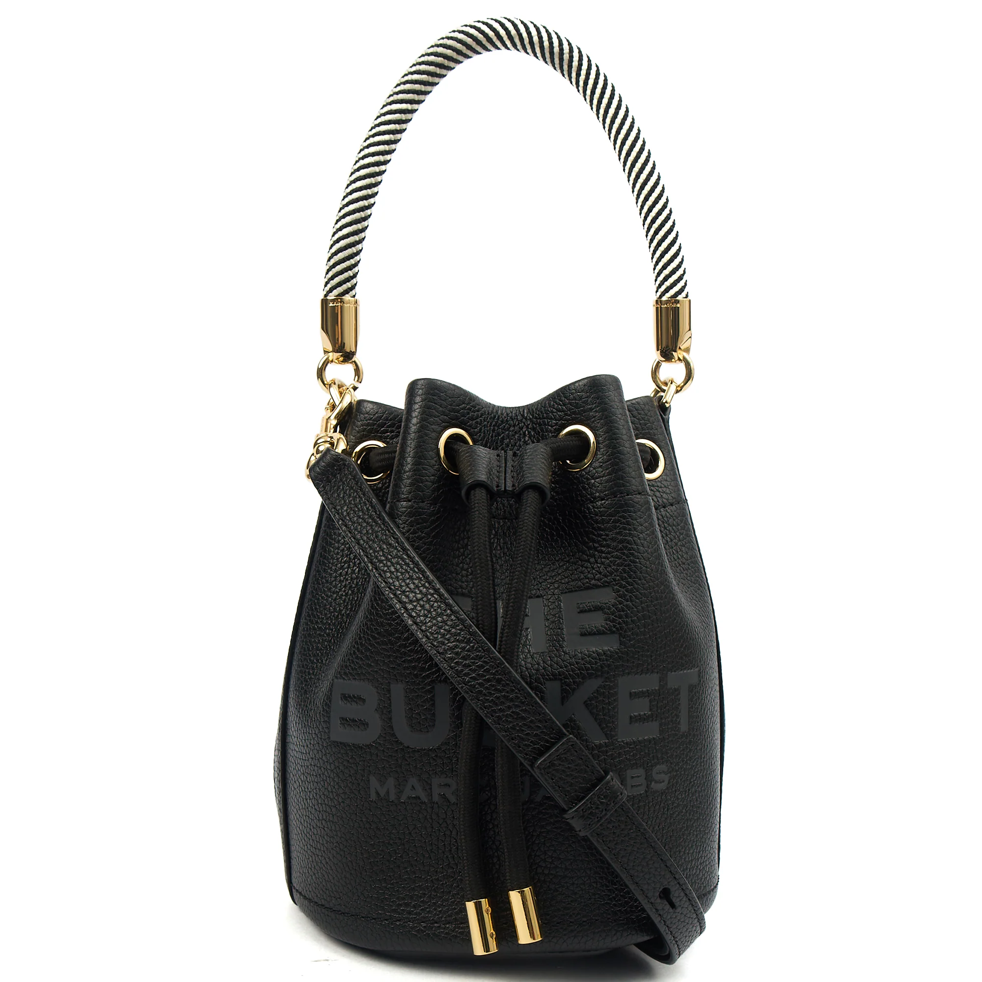 Picture of Marc Jacobs Bucket Bag The Leather Bucket Bag in Black, Leather