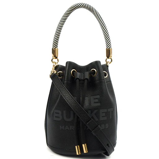 Picture of Marc Jacobs Bucket Bag The Leather Bucket Bag in Black, Leather