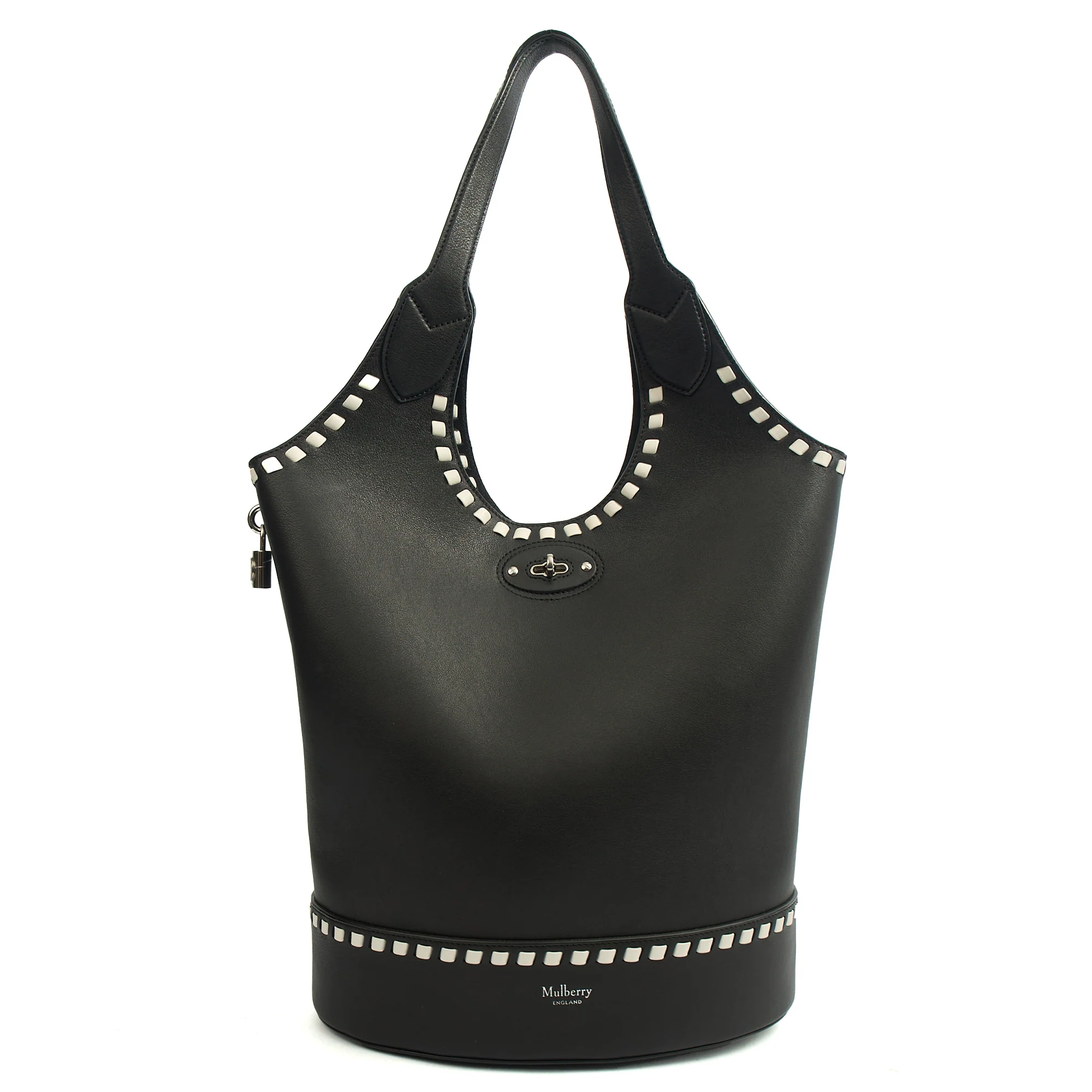 Picture of Mulberry Tote Lily - Tote  in Black, Leather