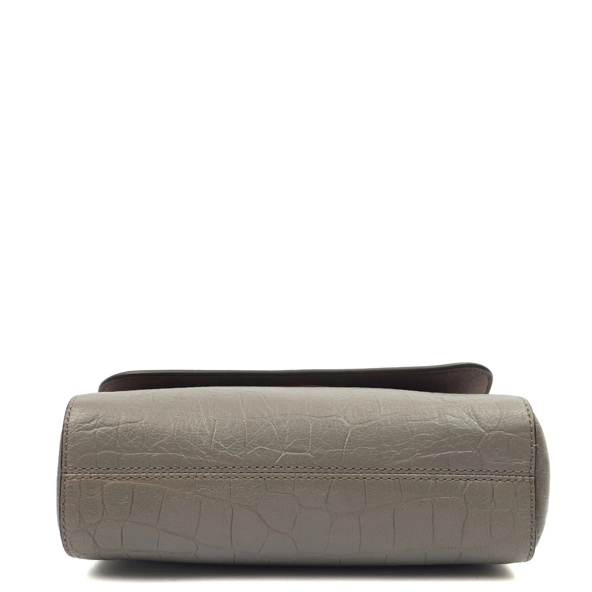 Picture of Mulberry Top Handle Lily - Medium in Grey, Calfskin Leather