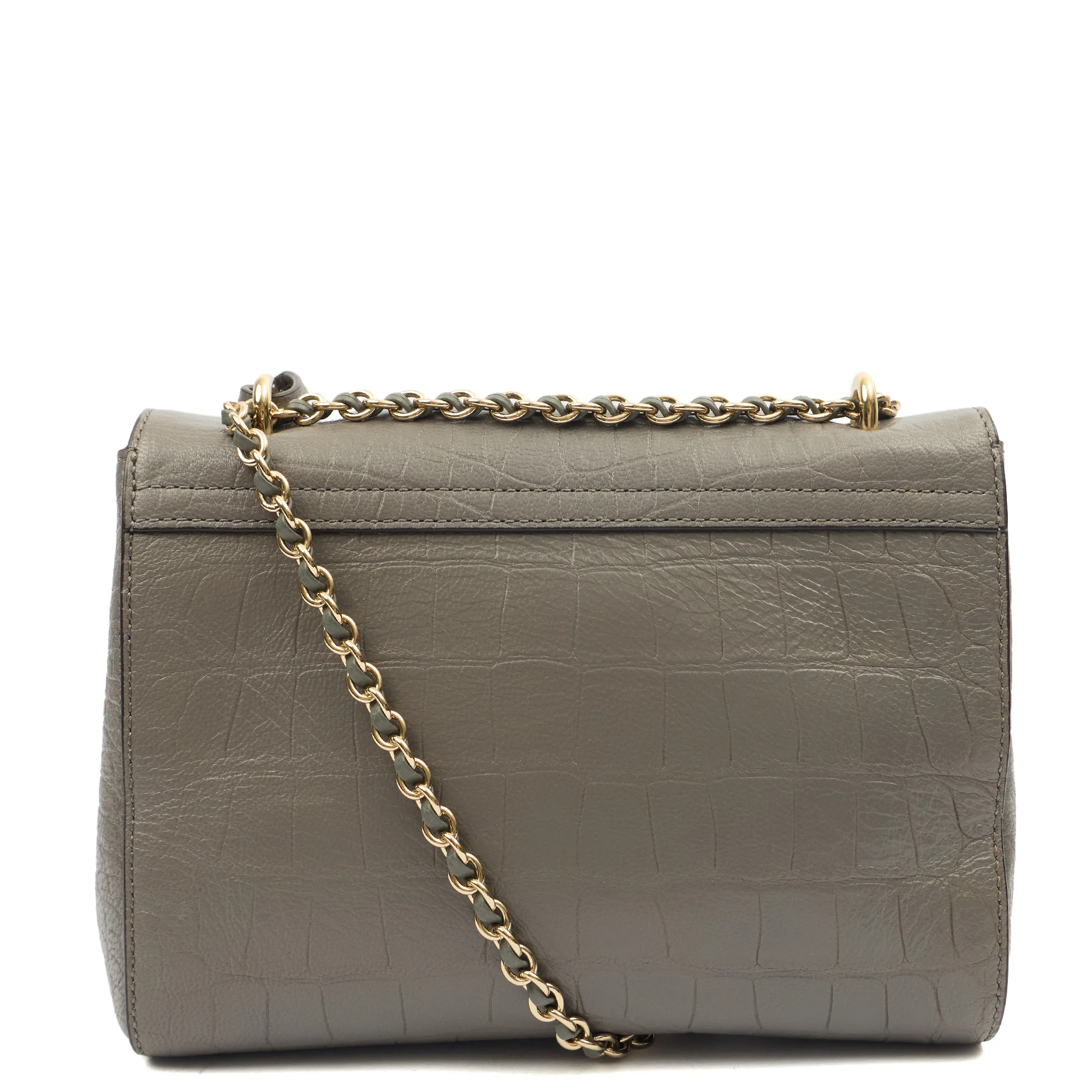Picture of Mulberry Top Handle Lily - Medium in Grey, Calfskin Leather