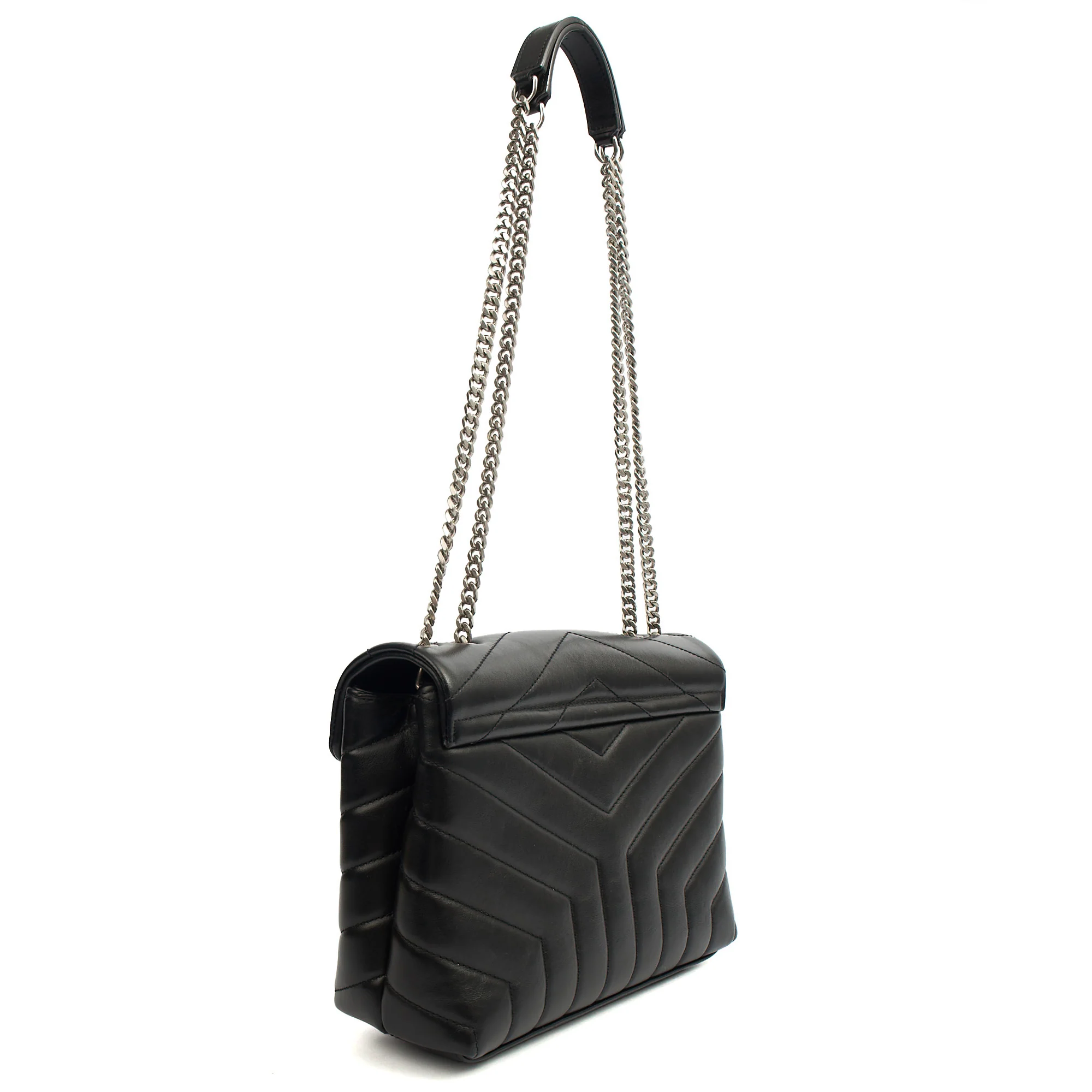 Picture of Saint Laurent Shoulder Bag Lou Lou - Small in Black, Leather