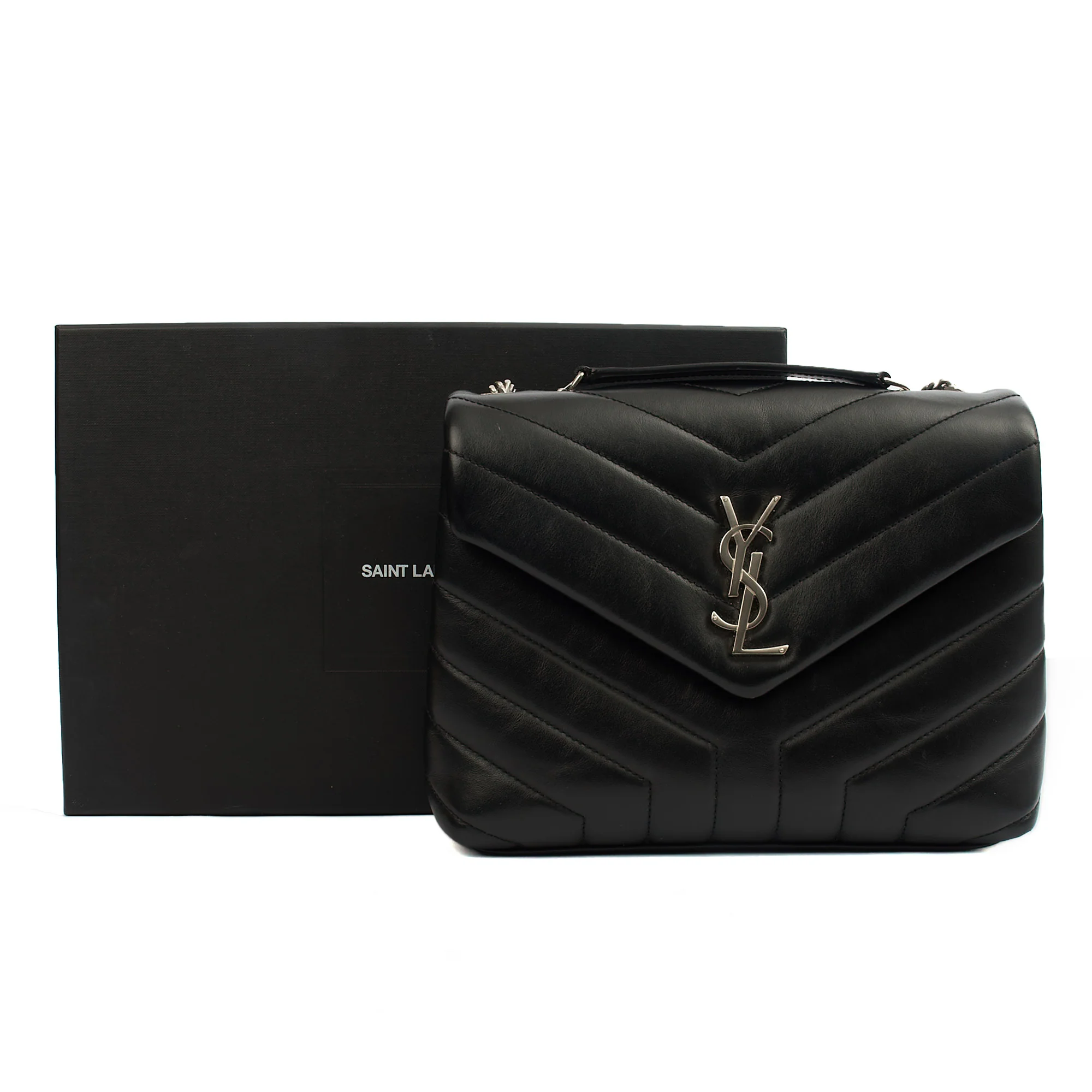 Picture of Saint Laurent Shoulder Bag Lou Lou - Small in Black, Leather