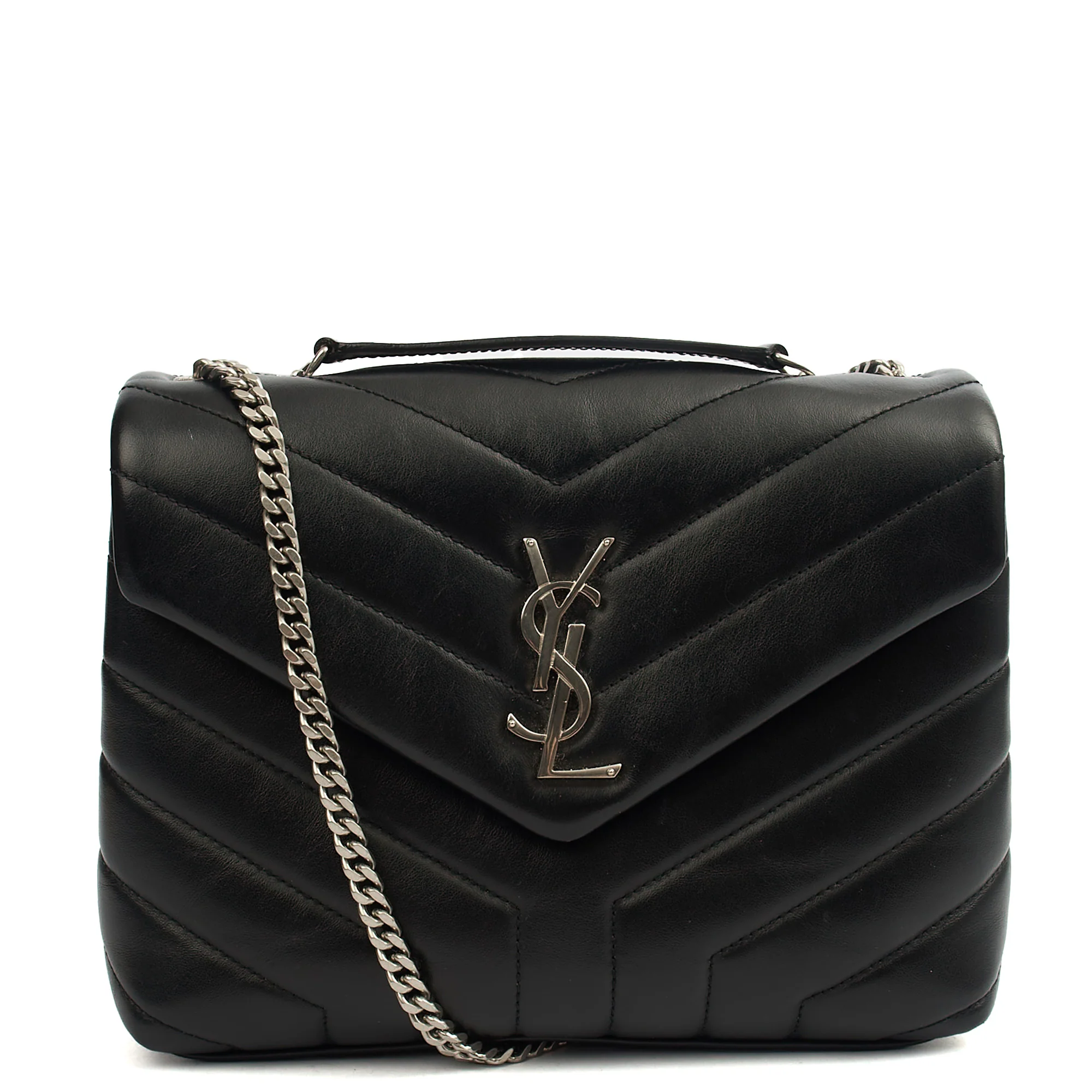 Picture of Saint Laurent Shoulder Bag Lou Lou - Small in Black, Leather