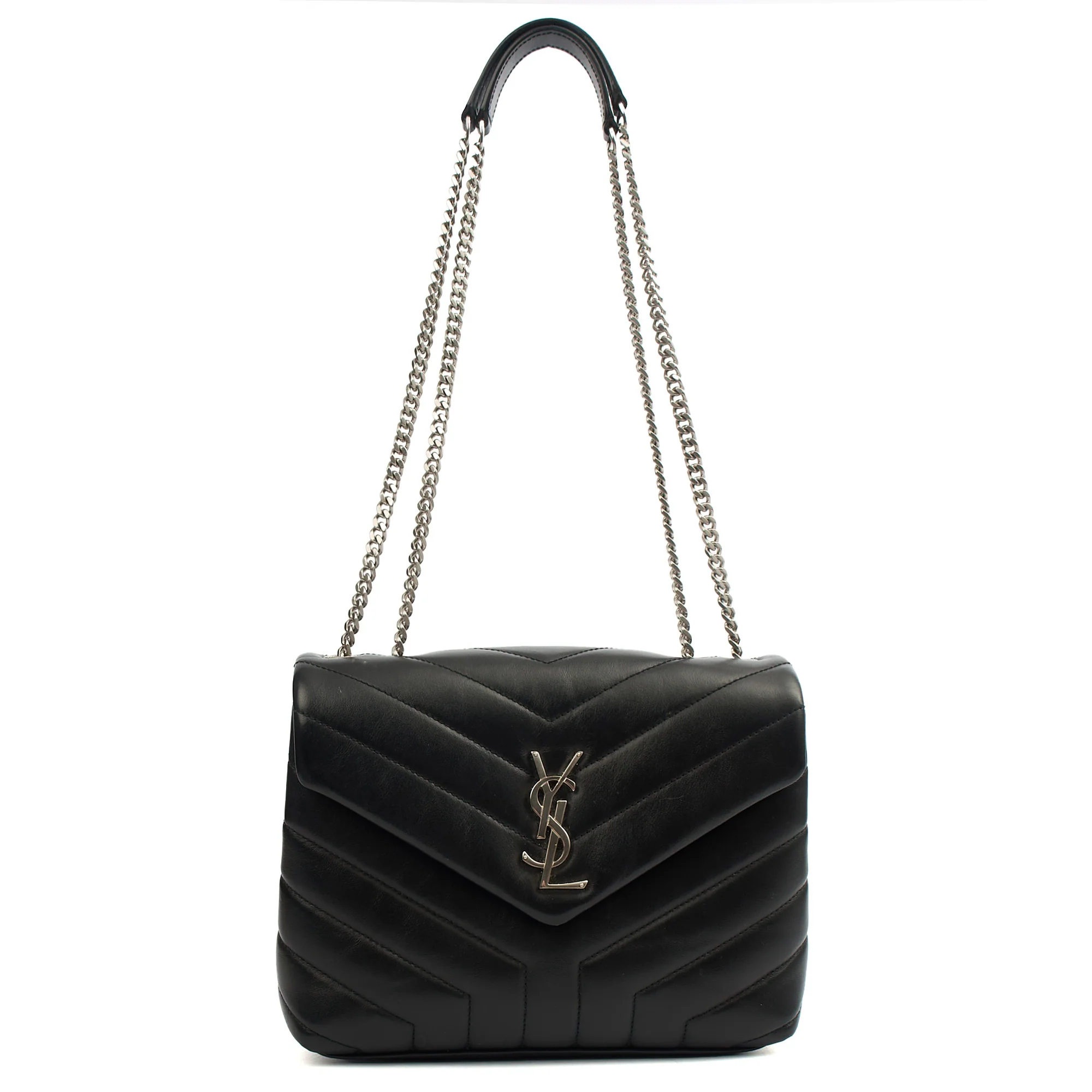 Picture of Saint Laurent Shoulder Bag Lou Lou - Small in Black, Leather
