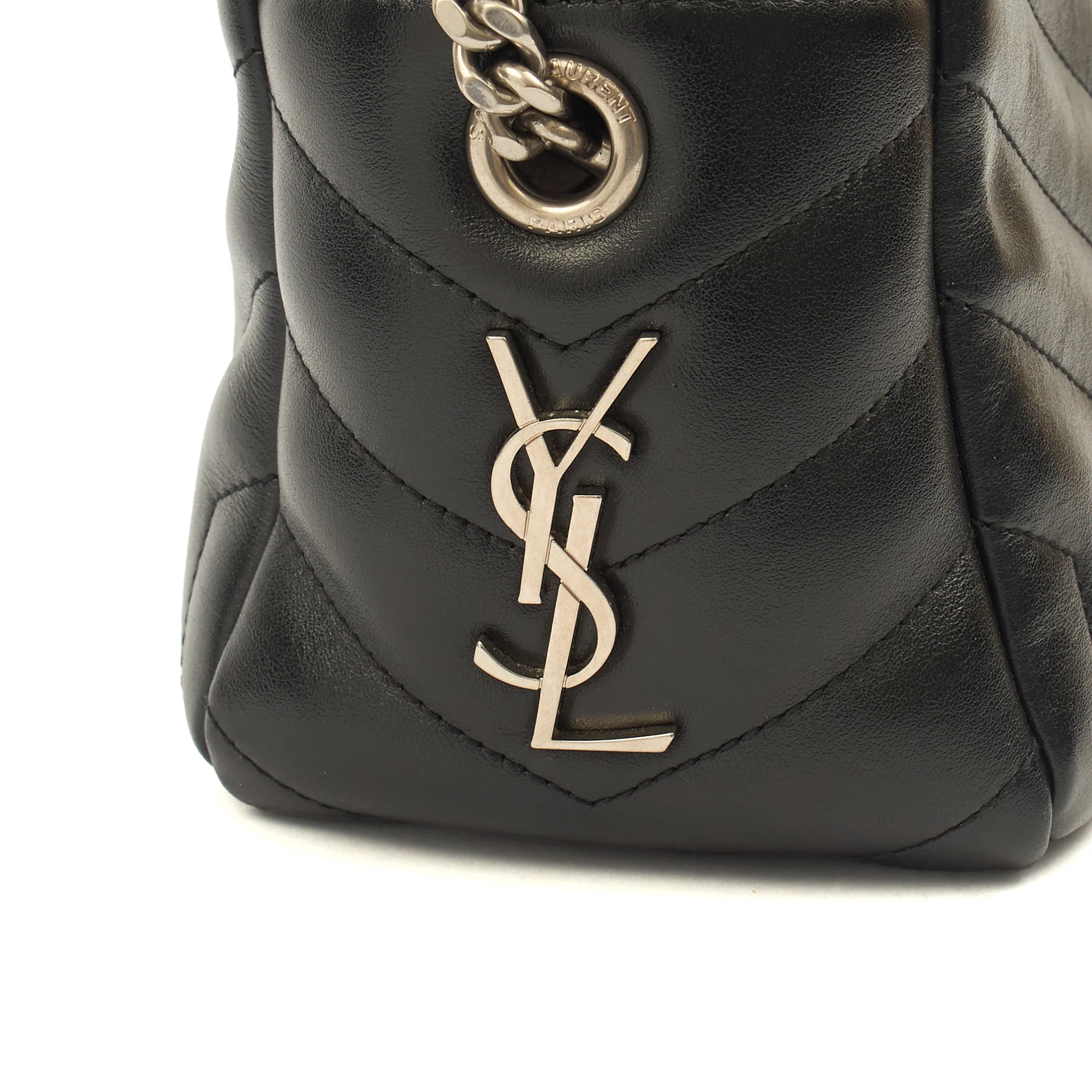 Picture of Saint Laurent Cross Body Lou Camera in Black, Calfskin Leather