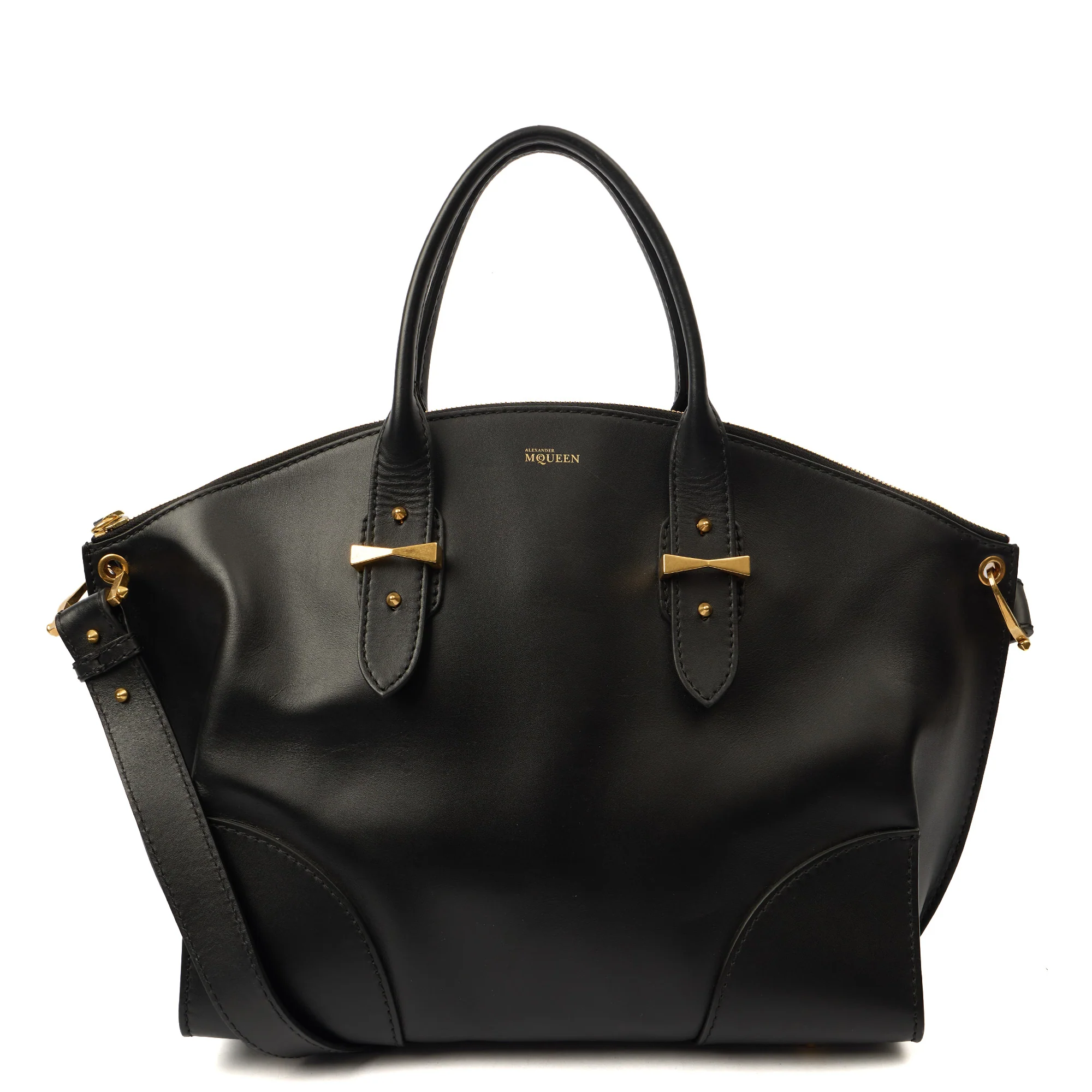 Picture of Alexander McQueen Tote Legend in Black, Leather