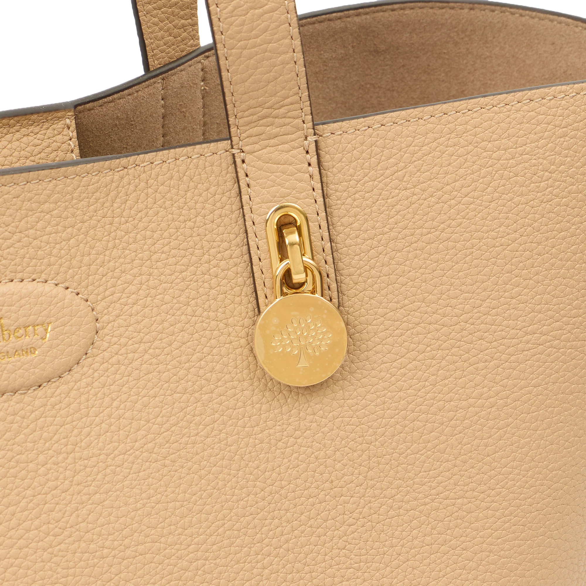 Picture of Mulberry Tote Eliza Hobo in Putty, Calfskin Leather