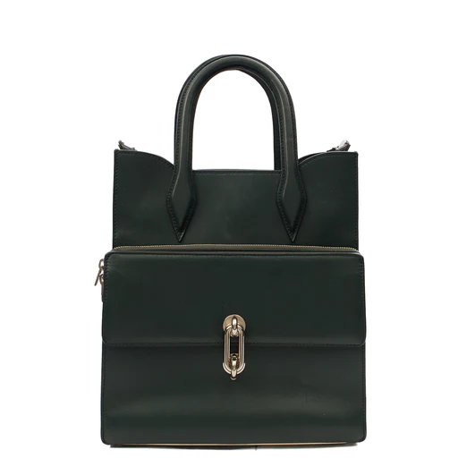 Picture of Balenciaga Tote Maillon Tote in Green, Leather
