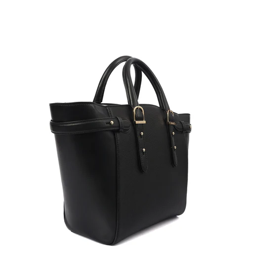 Picture of Aspinal of London Tote Marylebone Small in Black, Leather