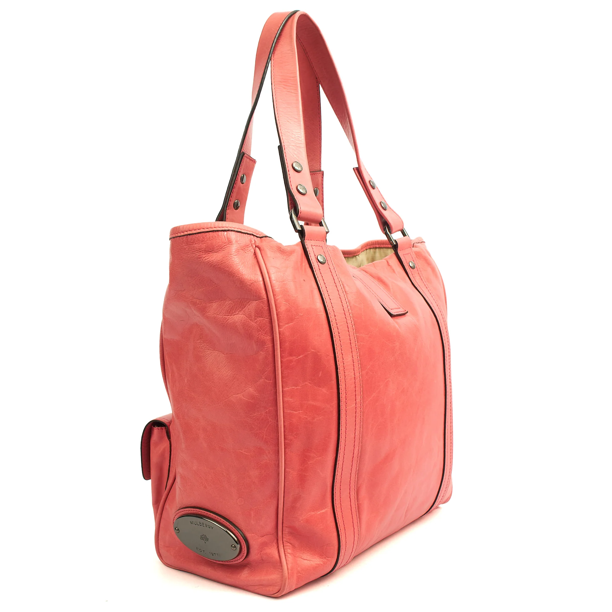 Picture of Mulberry Tote Vintage Tote  in Pink, Leather