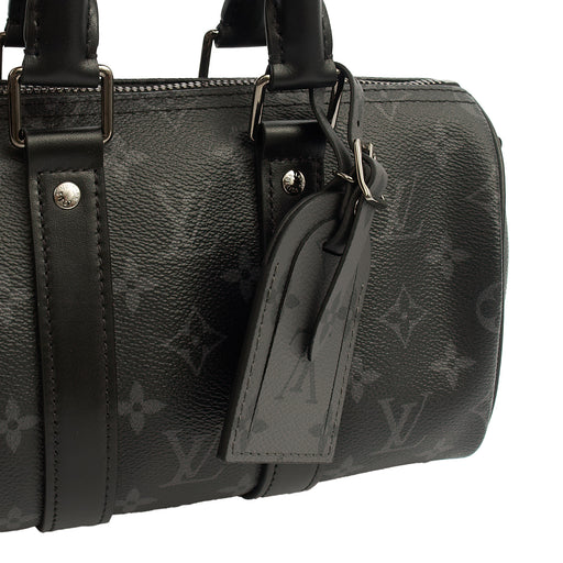 Picture of Louis Vuitton Cross Body Keepall 25 Bandouliere in Monogram Eclipse, Canvas