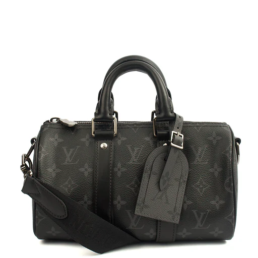 Picture of Louis Vuitton Cross Body Keepall 25 Bandouliere in Monogram Eclipse, Canvas