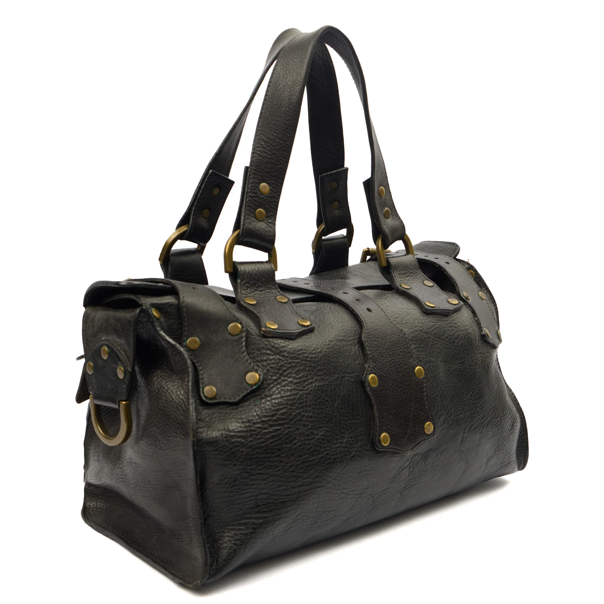 Picture of Mulberry Tote Roxanne in Black, Leather