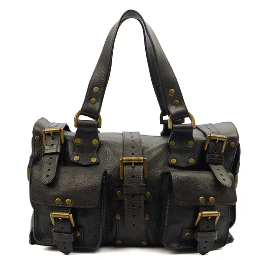 Picture of Mulberry Tote Roxanne in Black, Leather