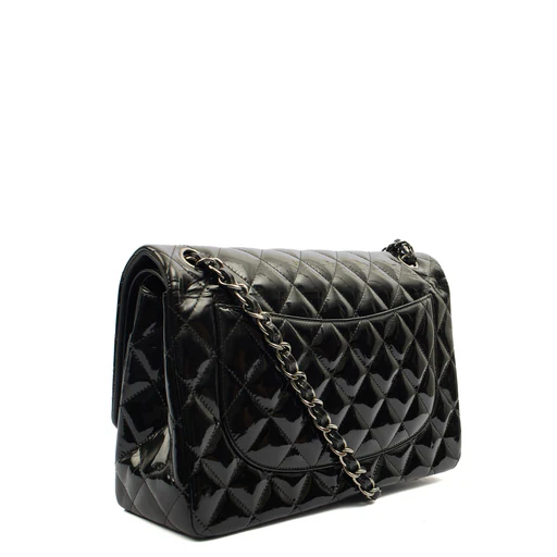 Picture of Chanel Shoulder Bag Classic Double Flap - Medium in Black, Patent Leather