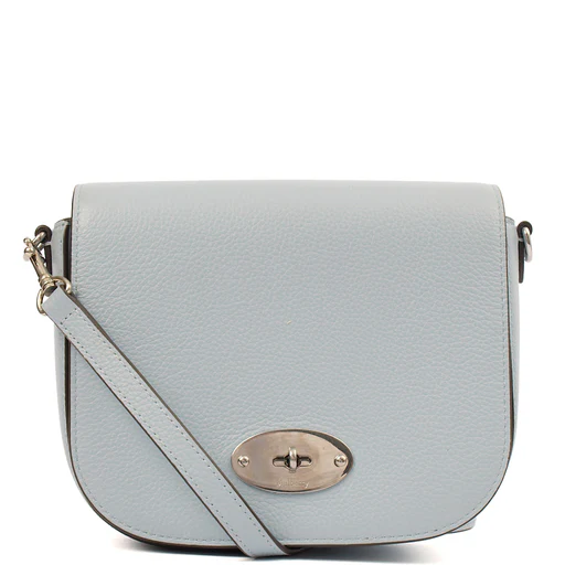 Picture of Mulberry Cross Body Darley Shoulder Bag - Small  in Poplin Blue, Calfskin Leather