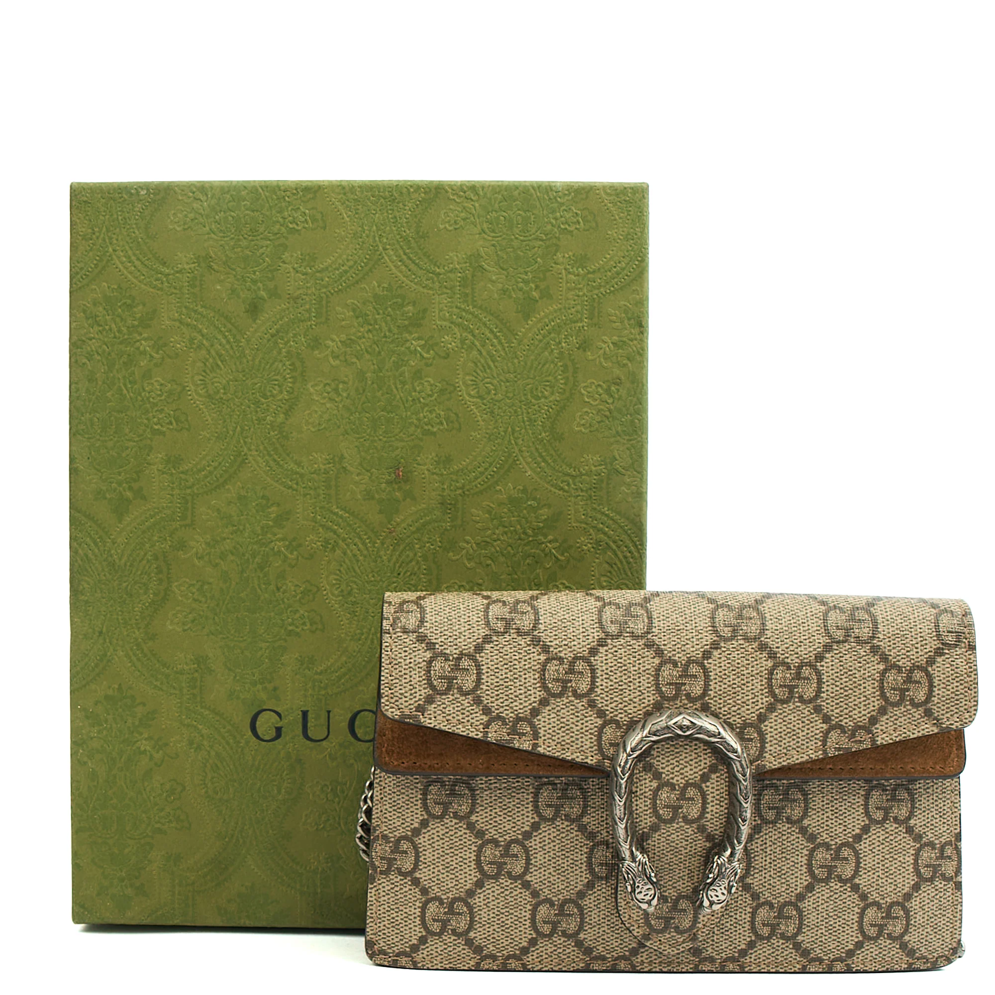 Picture of Gucci Mini Bag Dionysus - Super Mini in GG Supreme, Leather