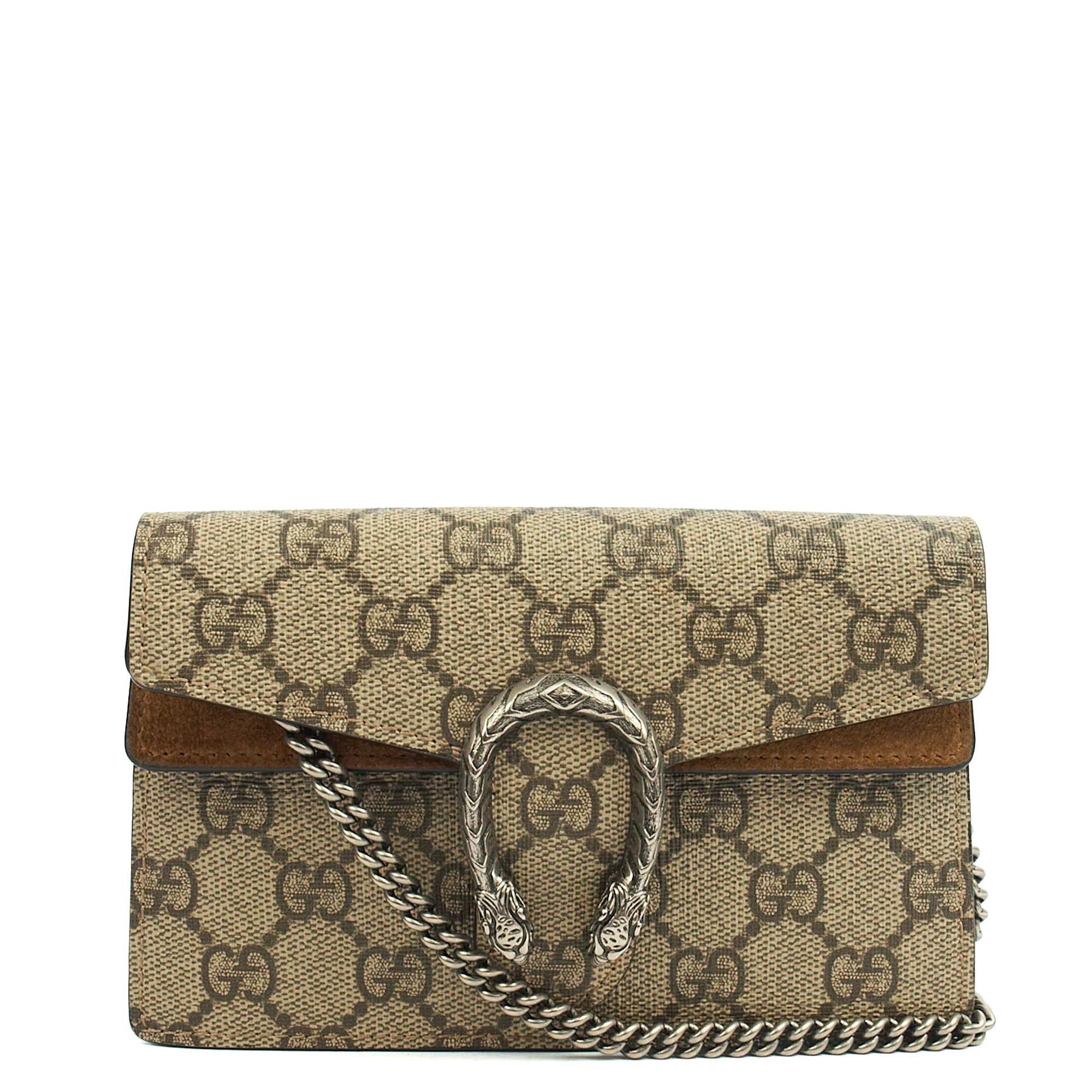 Picture of Gucci Mini Bag Dionysus - Super Mini in GG Supreme, Leather