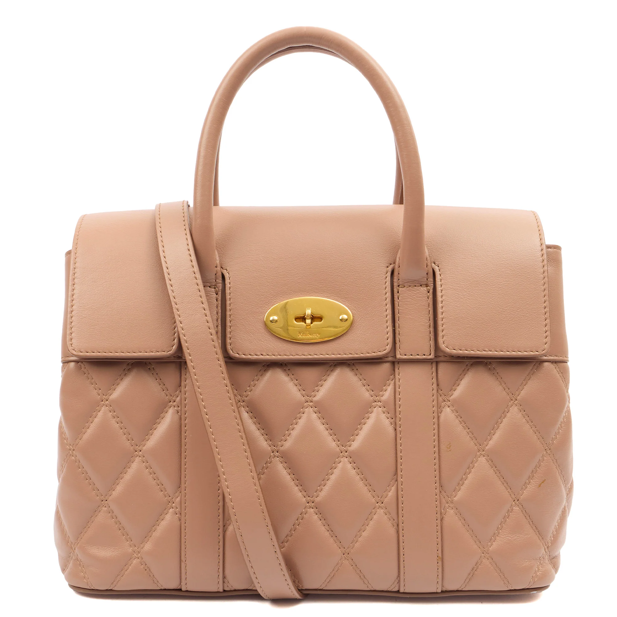 Picture of Mulberry Tote Bayswater Backpack in Dark Blush, Calfskin Leather