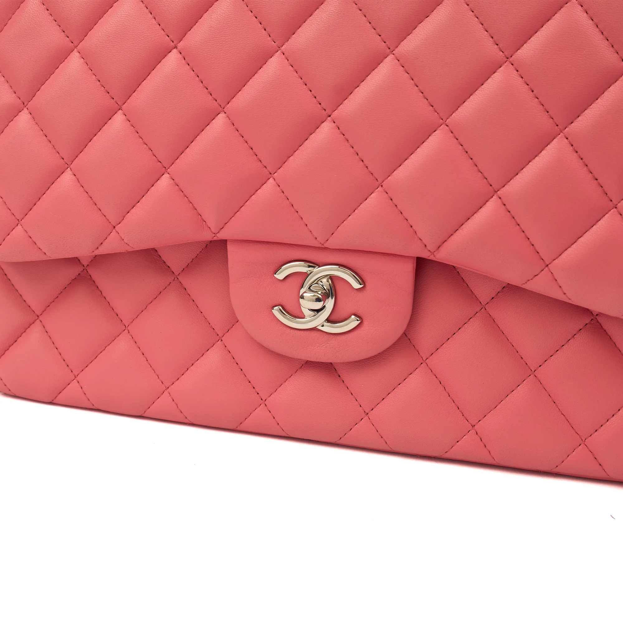 Picture of Chanel Shoulder Bag Classic Double Flap - Large in Pink, Lambskin Leather