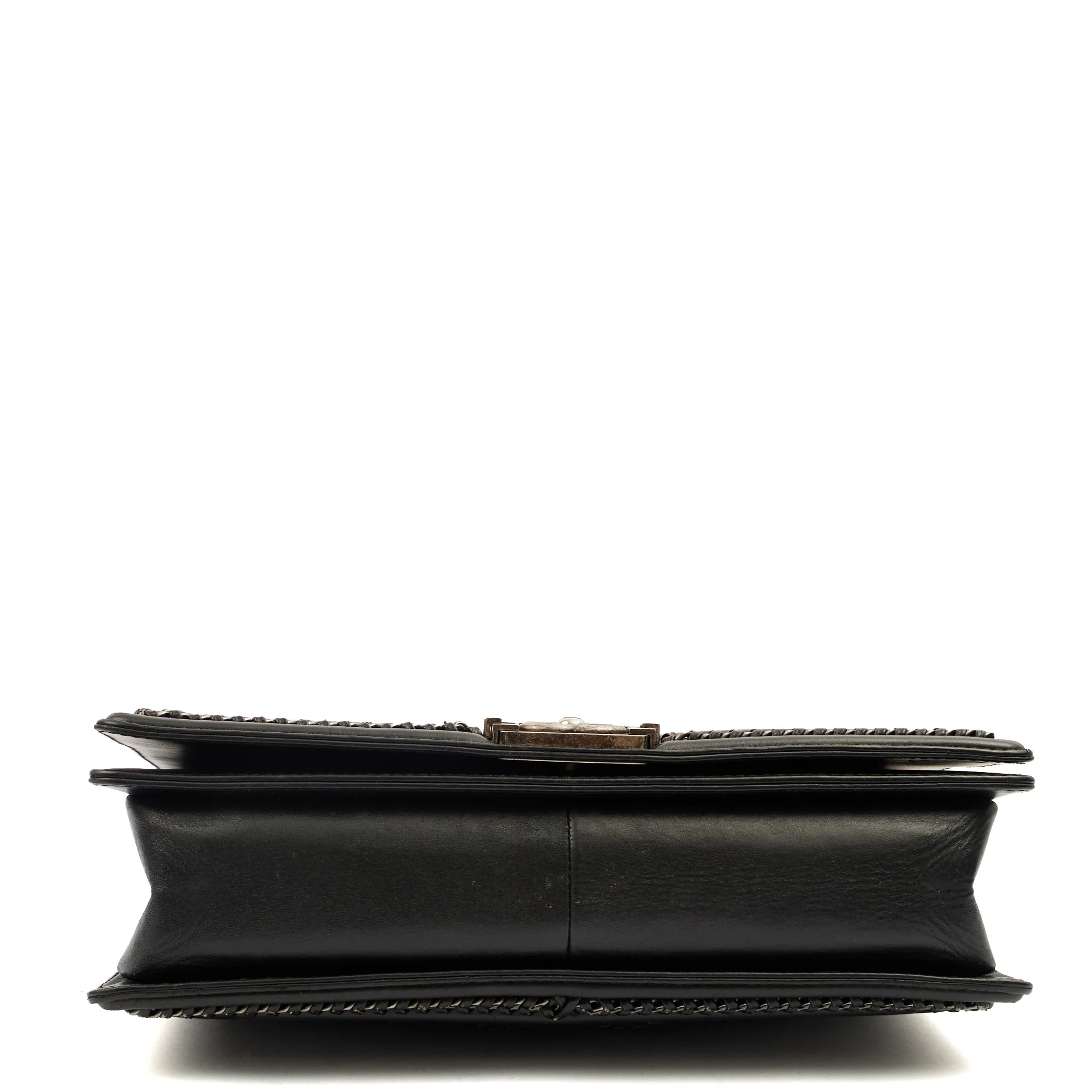 Picture of Chanel Top Handle Boy Top Handle - Medium in Black, Calfskin Leather