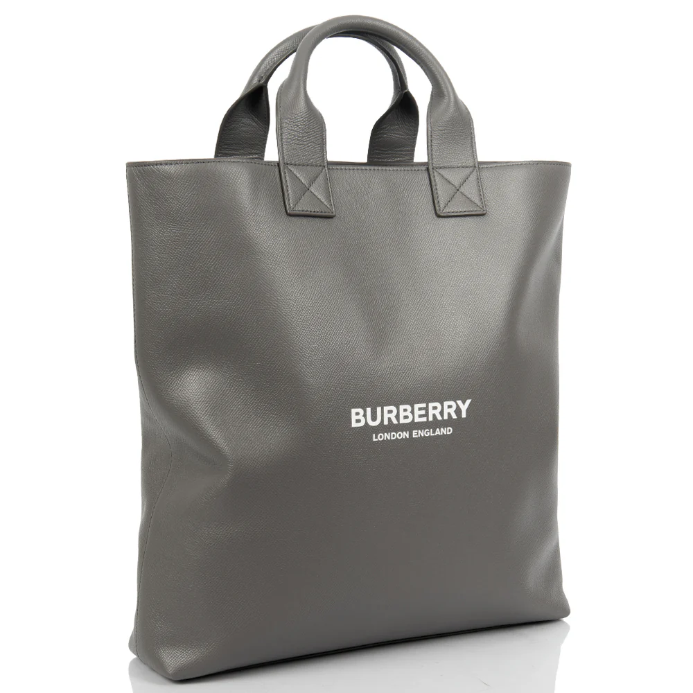 Picture of Burberry Tote in Grey, Leather