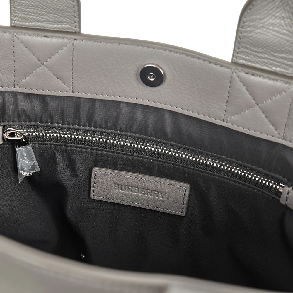 Picture of Burberry Tote in Grey, Leather