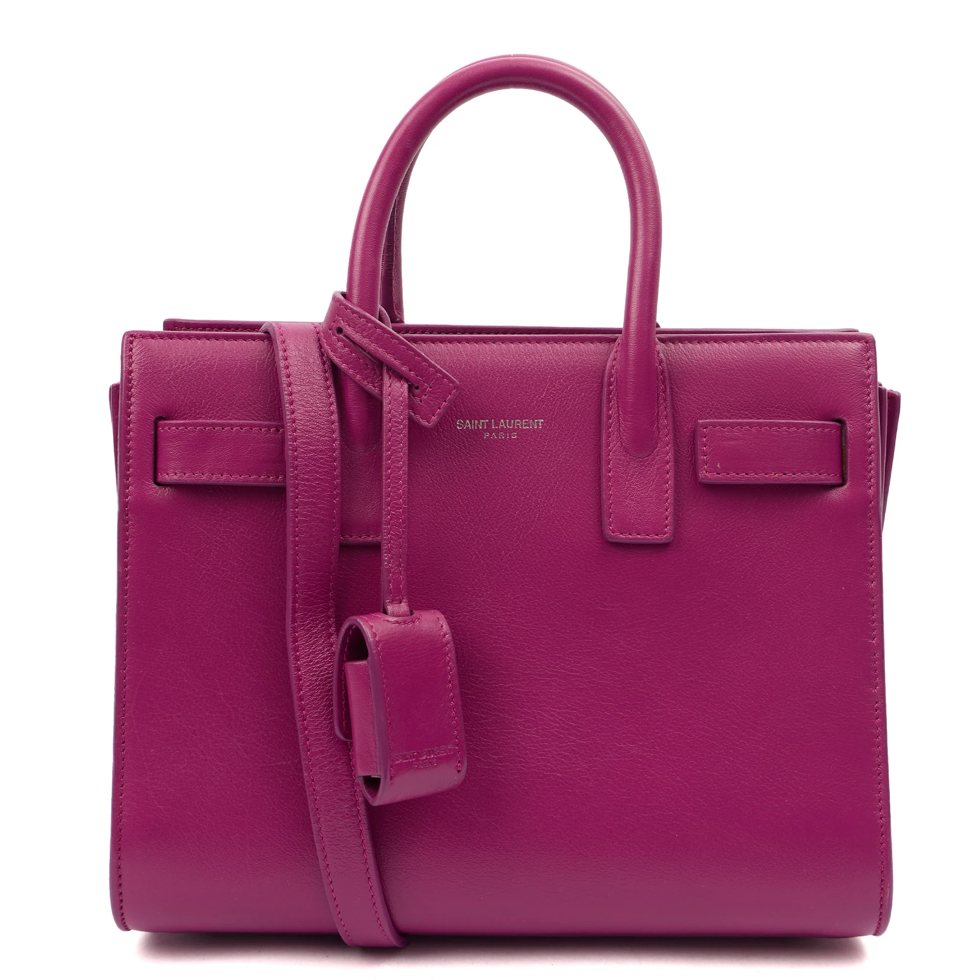 Picture of Saint Laurent Tote Sac de Jour Nano in Pink, Calfskin Leather