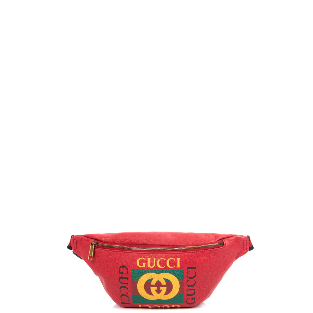 Picture of Gucci Bum Bag in Red, Leather