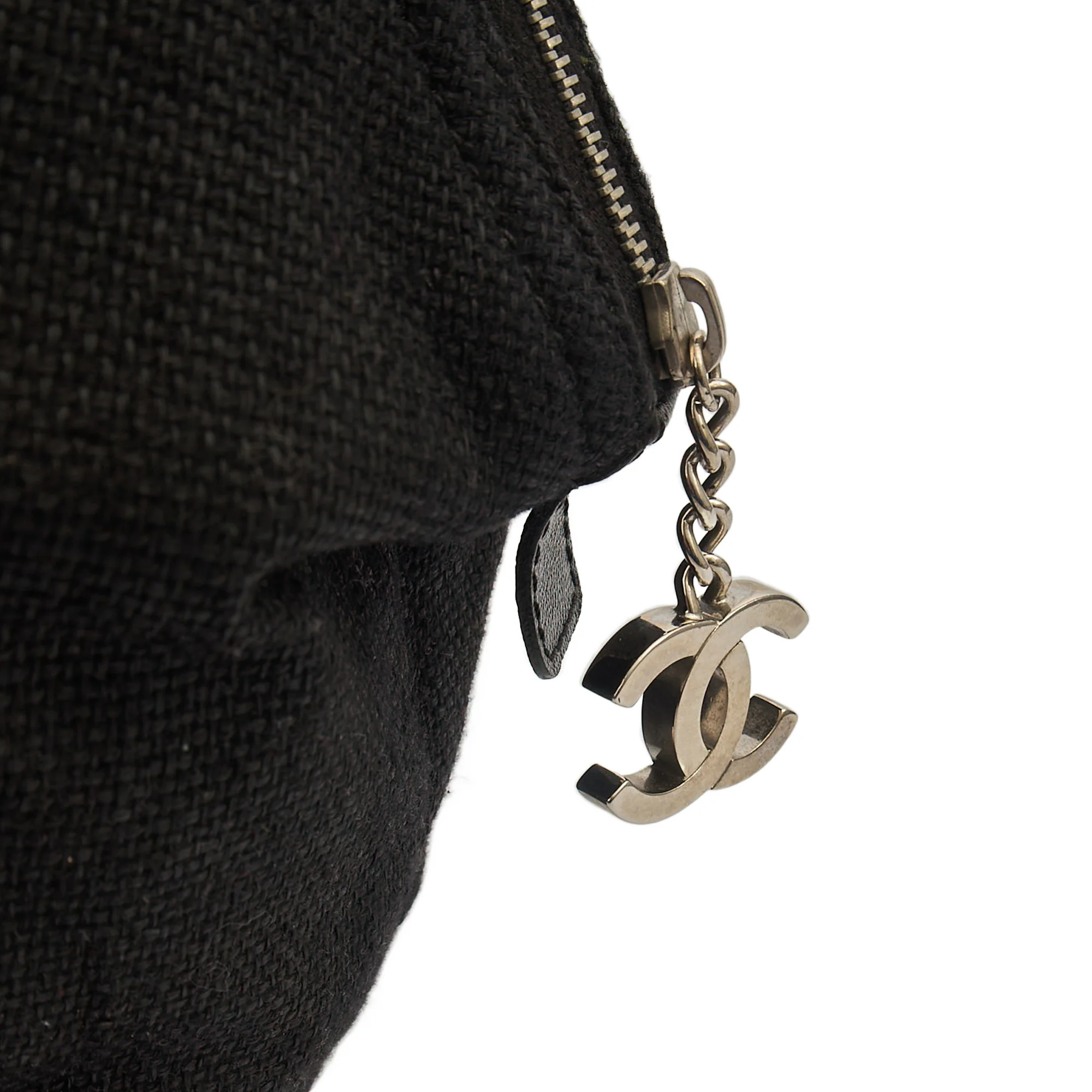 Picture of Chanel Top Handle Bowler in Black, Fabric