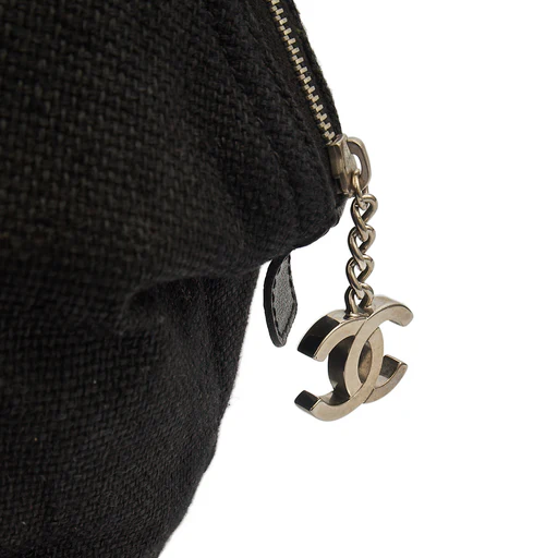 Picture of Chanel Top Handle Bowler in Black, Fabric