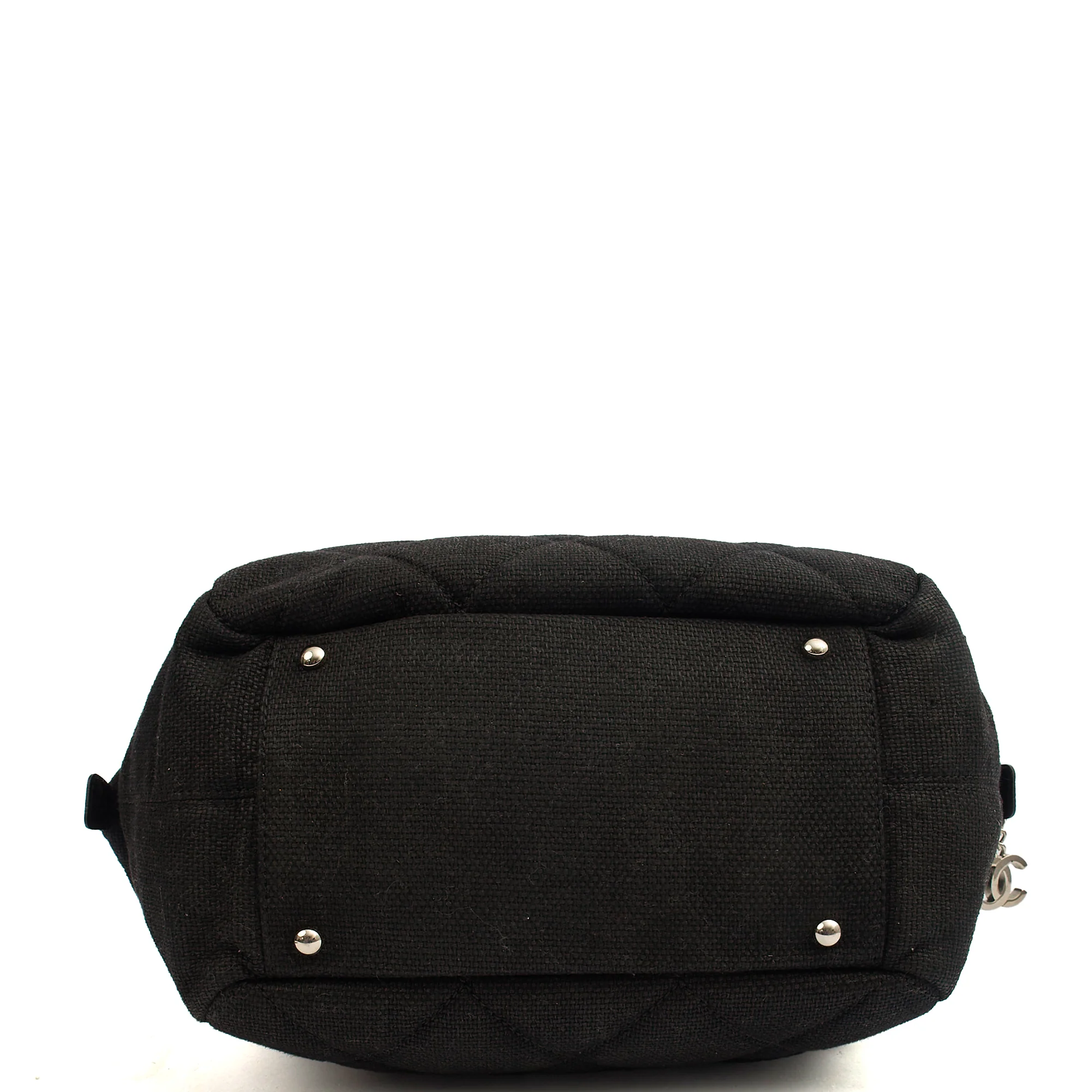 Picture of Chanel Top Handle Bowler in Black, Fabric