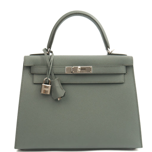 Picture of Hermes Tote Kelly 28 in Verte Amande, Epsom Leather