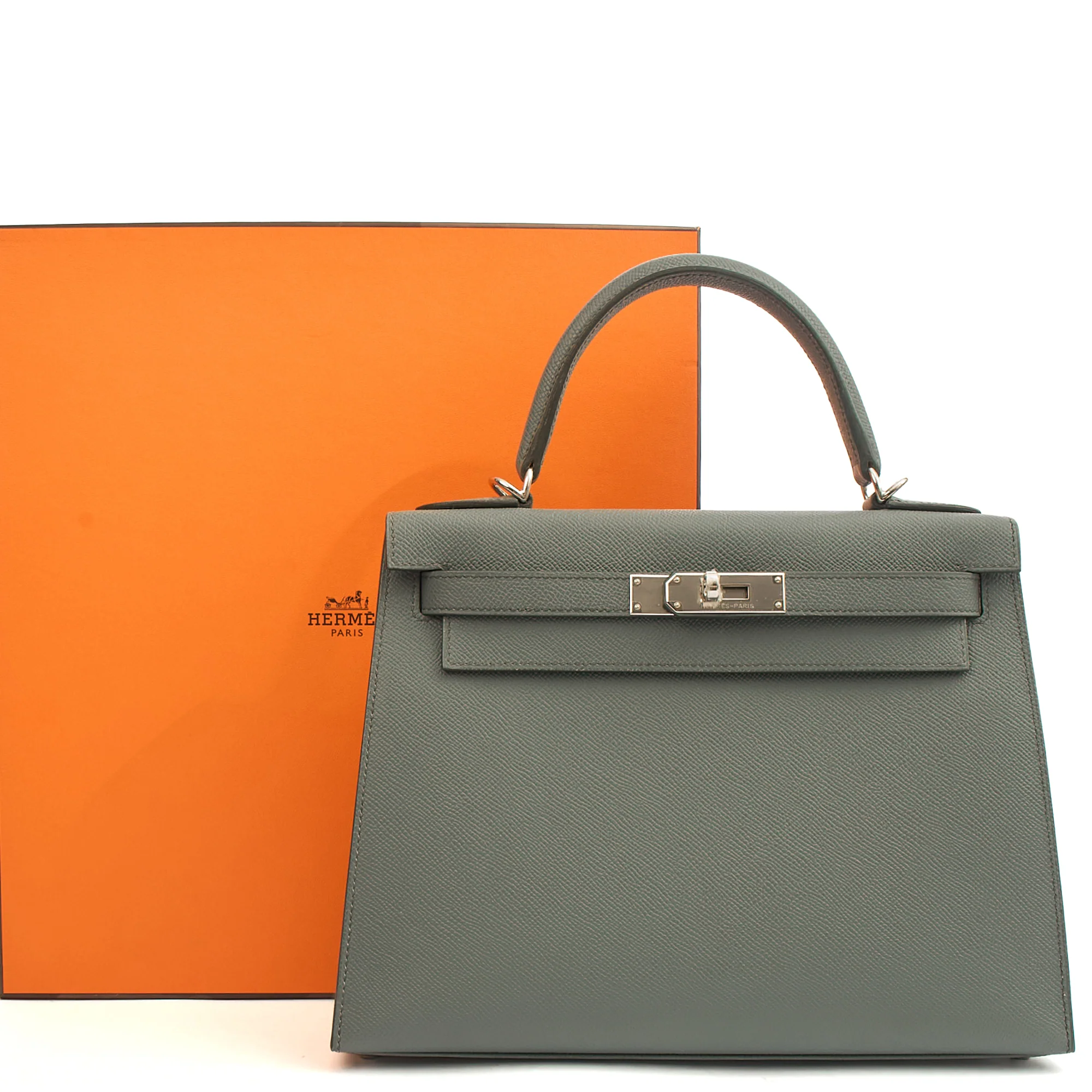 Picture of Hermes Tote Kelly 28 in Verte Amande, Epsom Leather