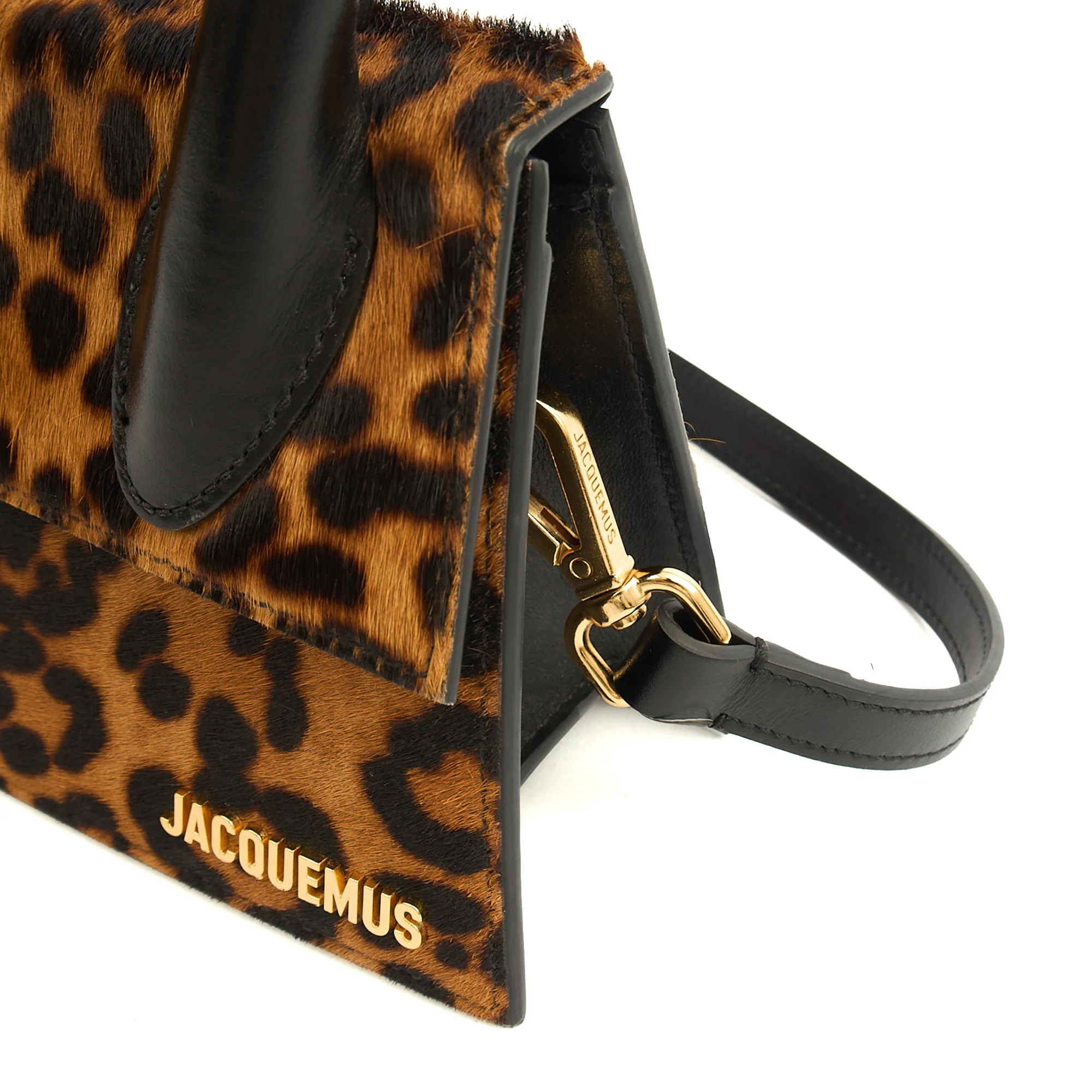 Picture of Jacquemus Top Handle Le Chiquito Moyen in Brown, Leather