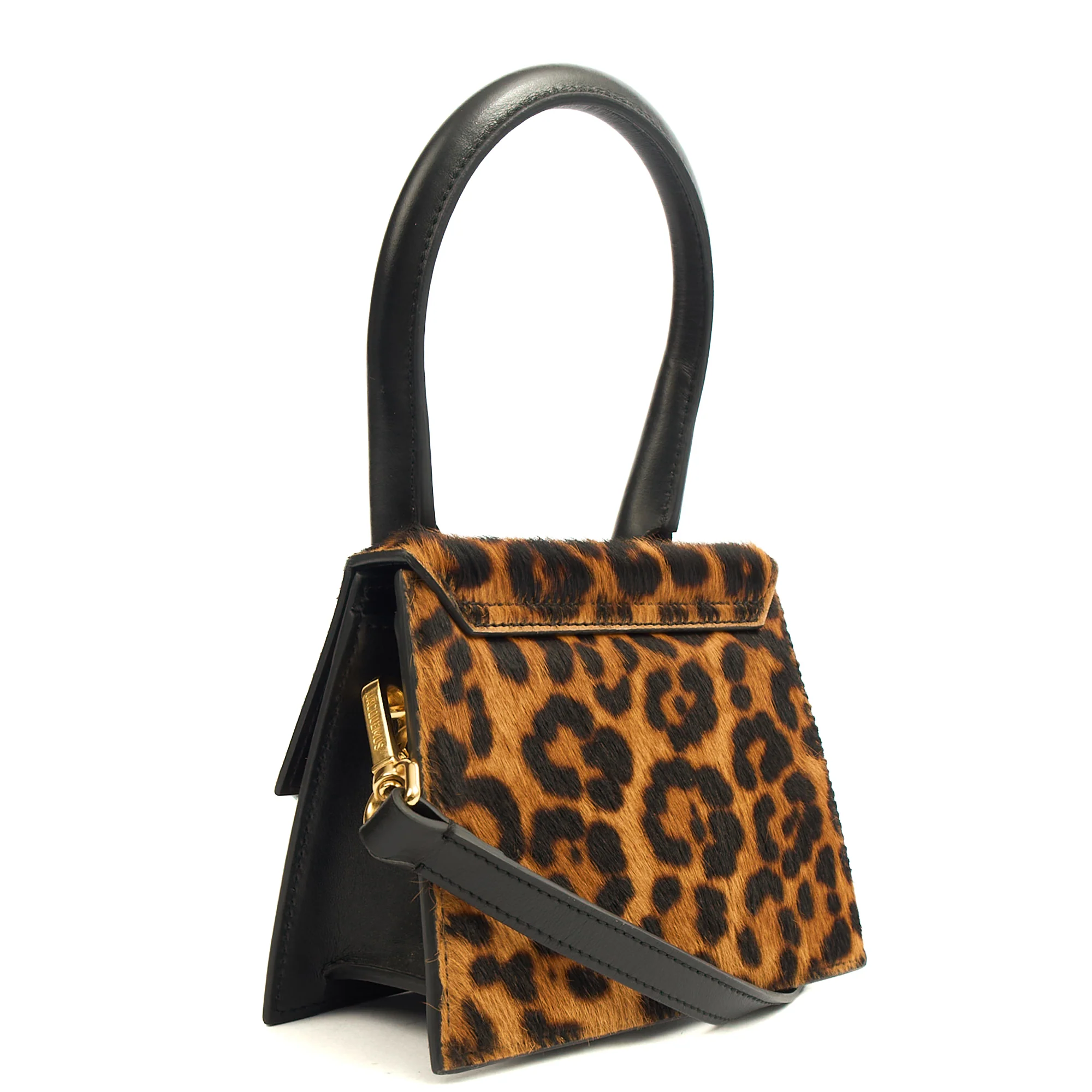 Picture of Jacquemus Top Handle Le Chiquito Moyen in Brown, Leather