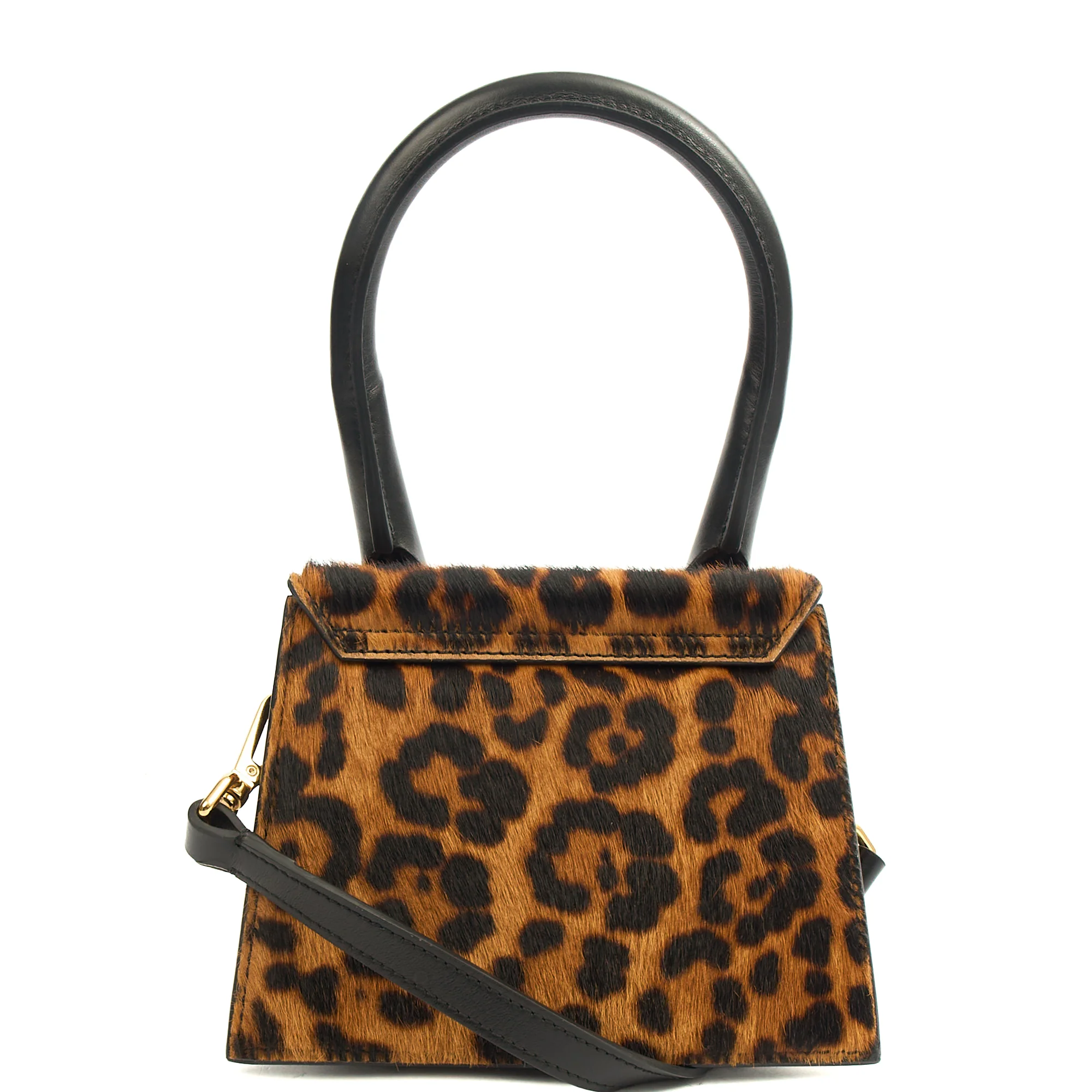 Picture of Jacquemus Top Handle Le Chiquito Moyen in Brown, Leather