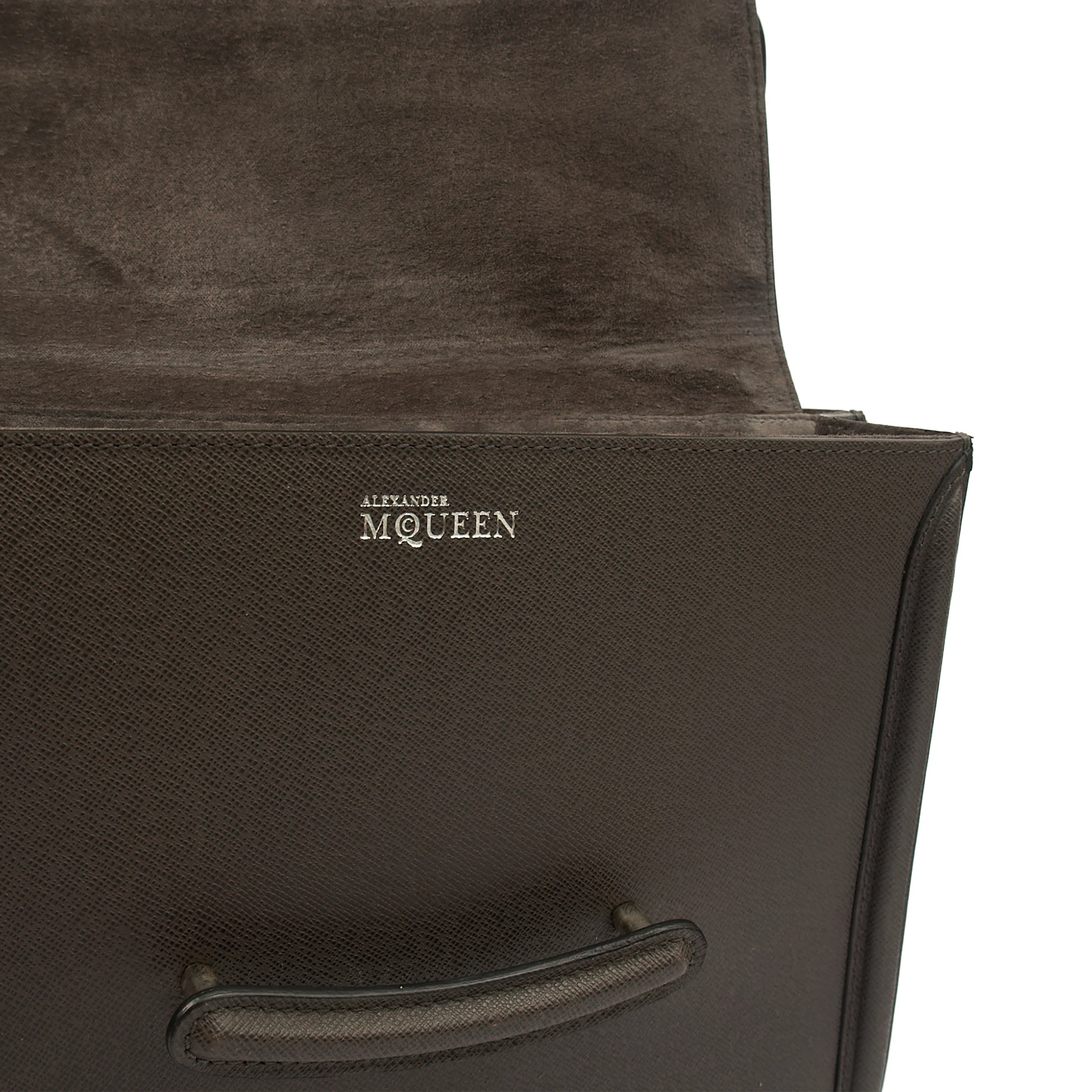 Picture of Alexander McQueen Shoulder Bag Heroine 21 in Grey, Leather