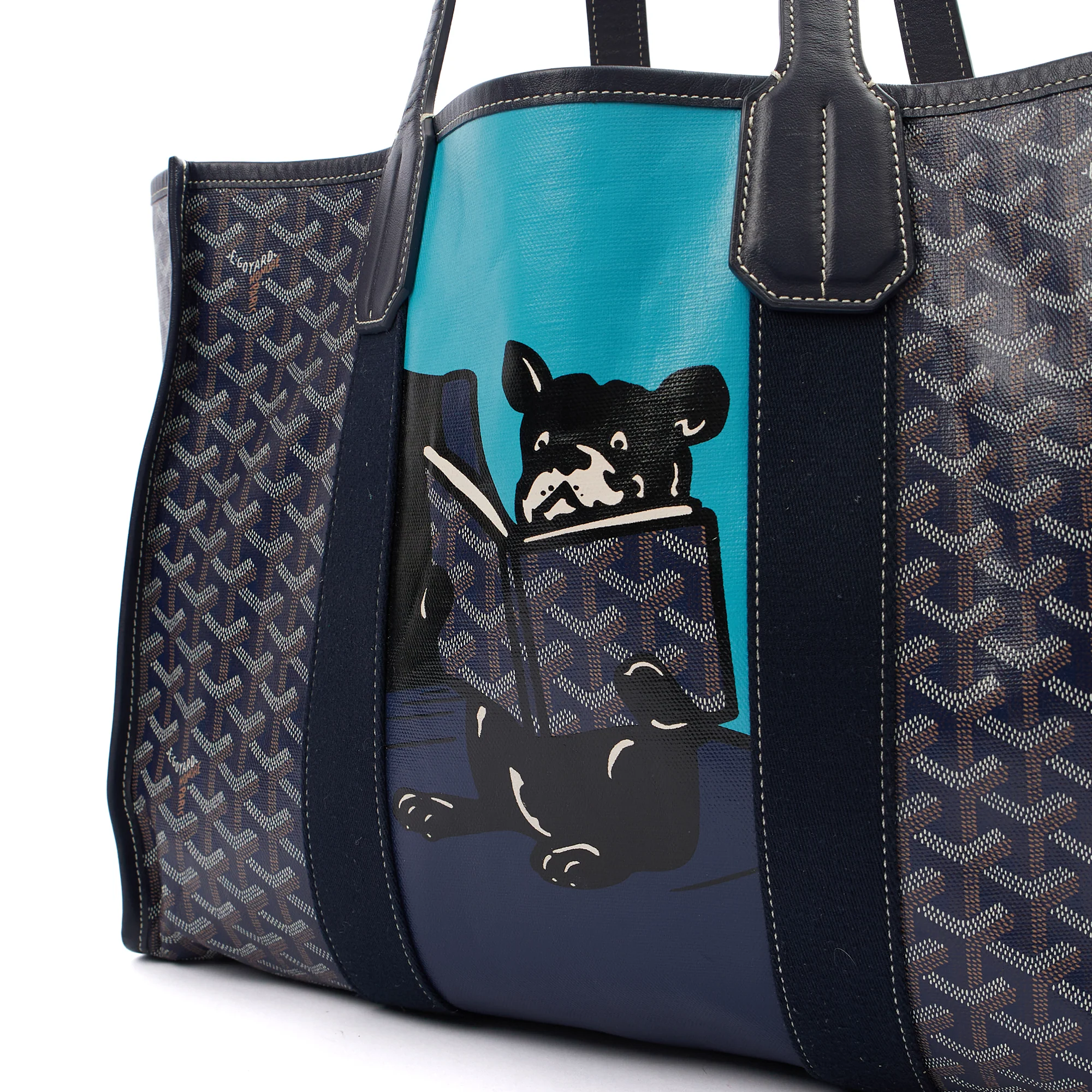 Picture of Goyard Tote Villette Tote in Blue, Leather