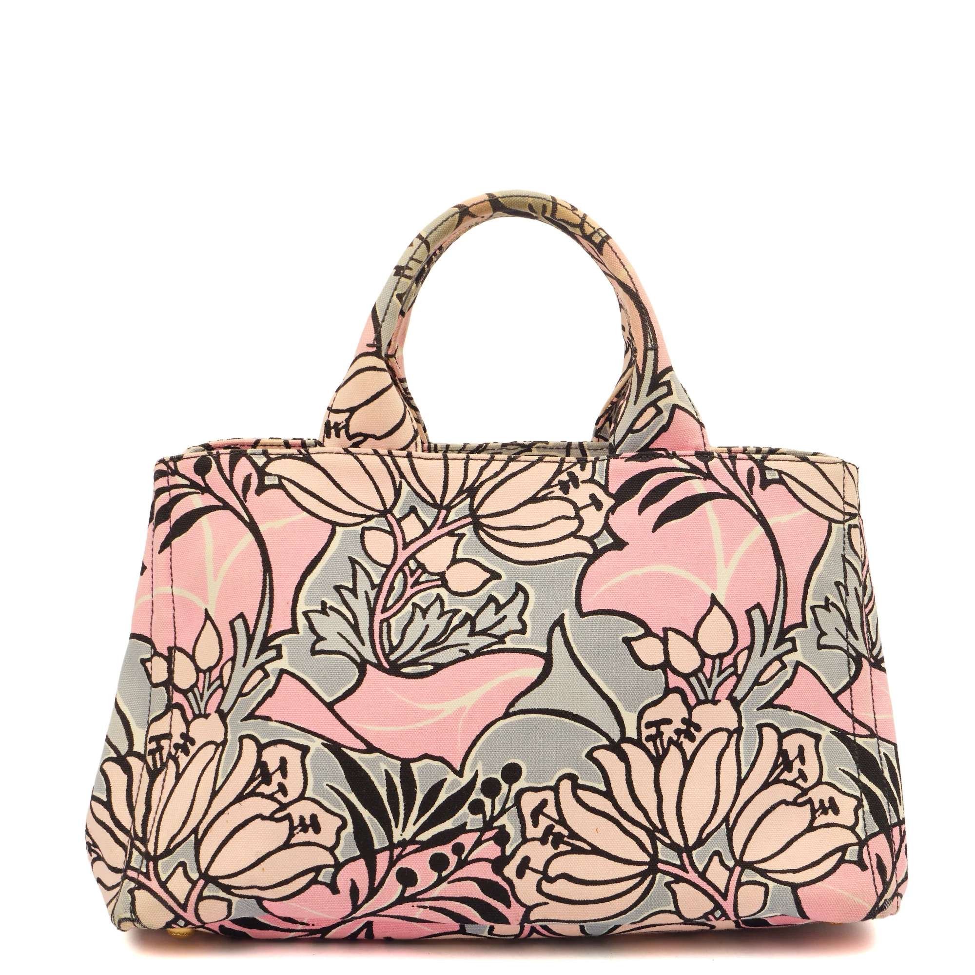 Picture of Prada Tote Logo Tote Bag in Pink, Leather