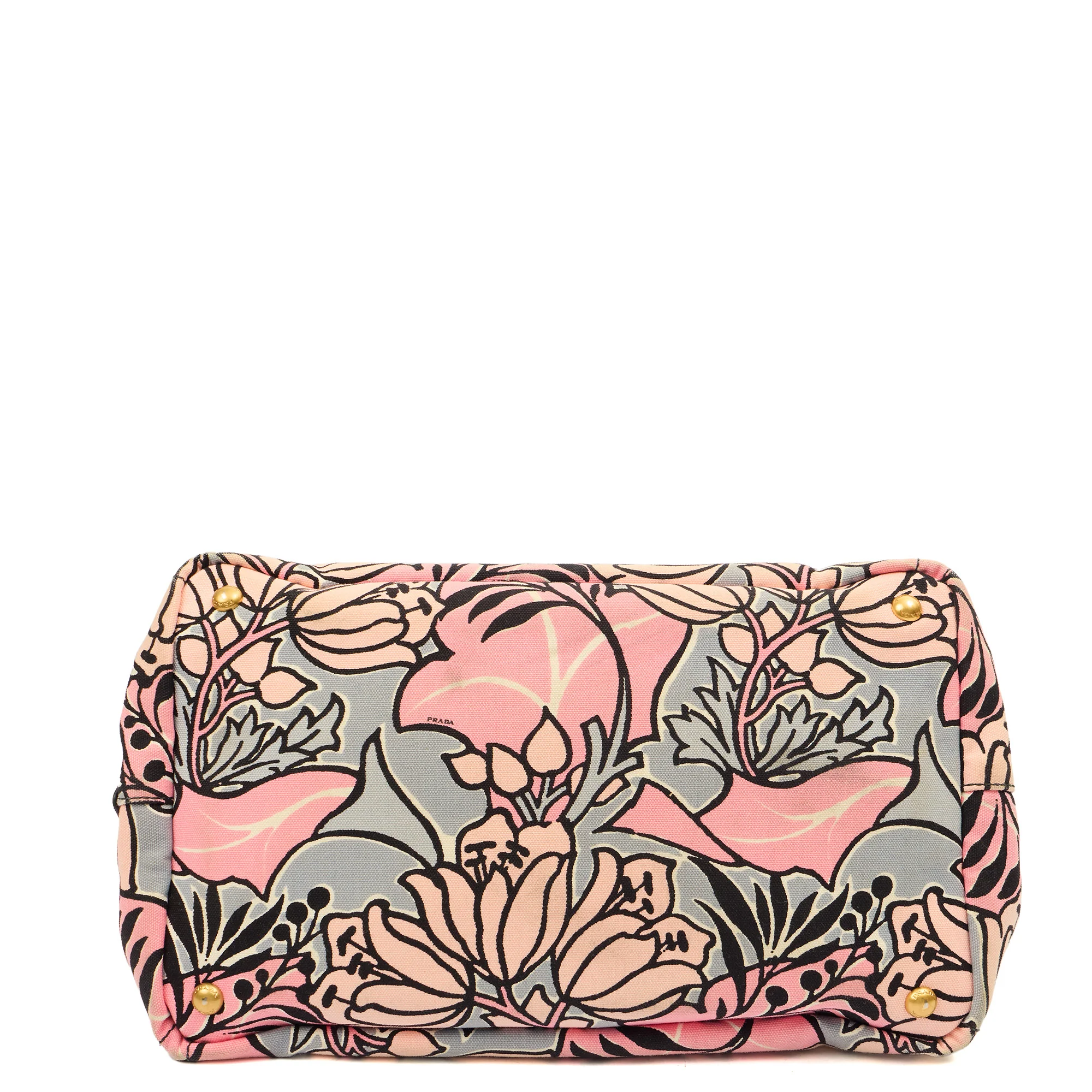Picture of Prada Tote Logo Tote Bag in Pink, Leather