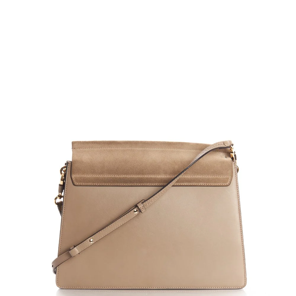Picture of Chloe Shoulder Bag Faye Shoulder Bag in Grey, Calfskin Leather