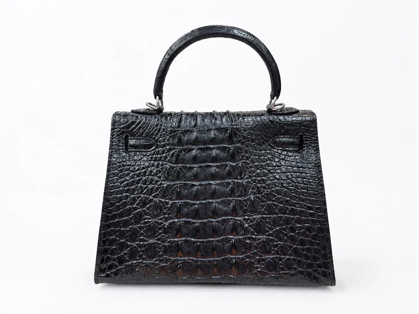 Hermès Kelly 25 genuine alligator leather back view