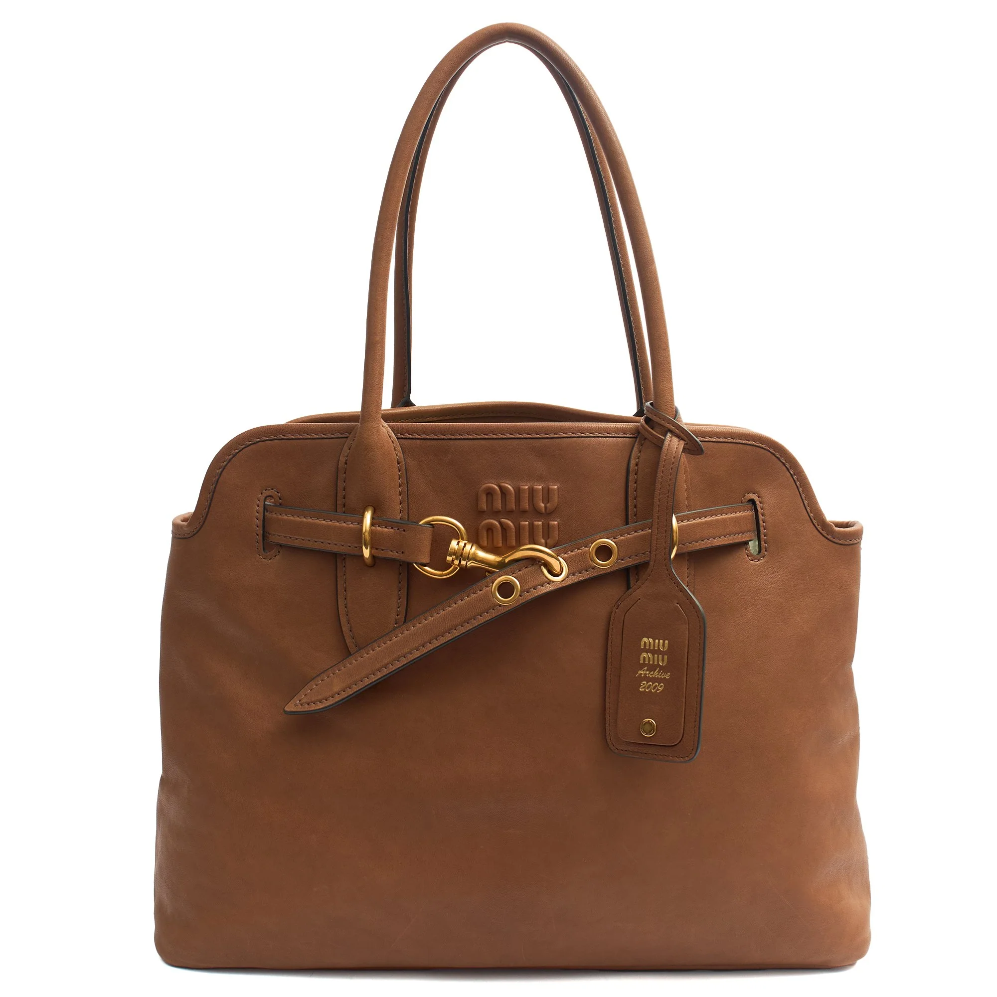 Miu Miu Tote Tote in Brown, Leather