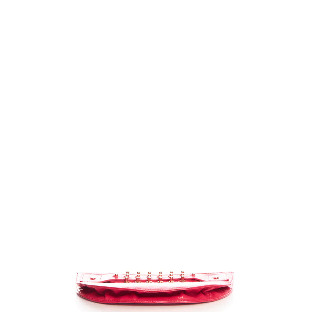 Picture of Alexander McQueen Clutch Wristlet in Print, Patent Leather