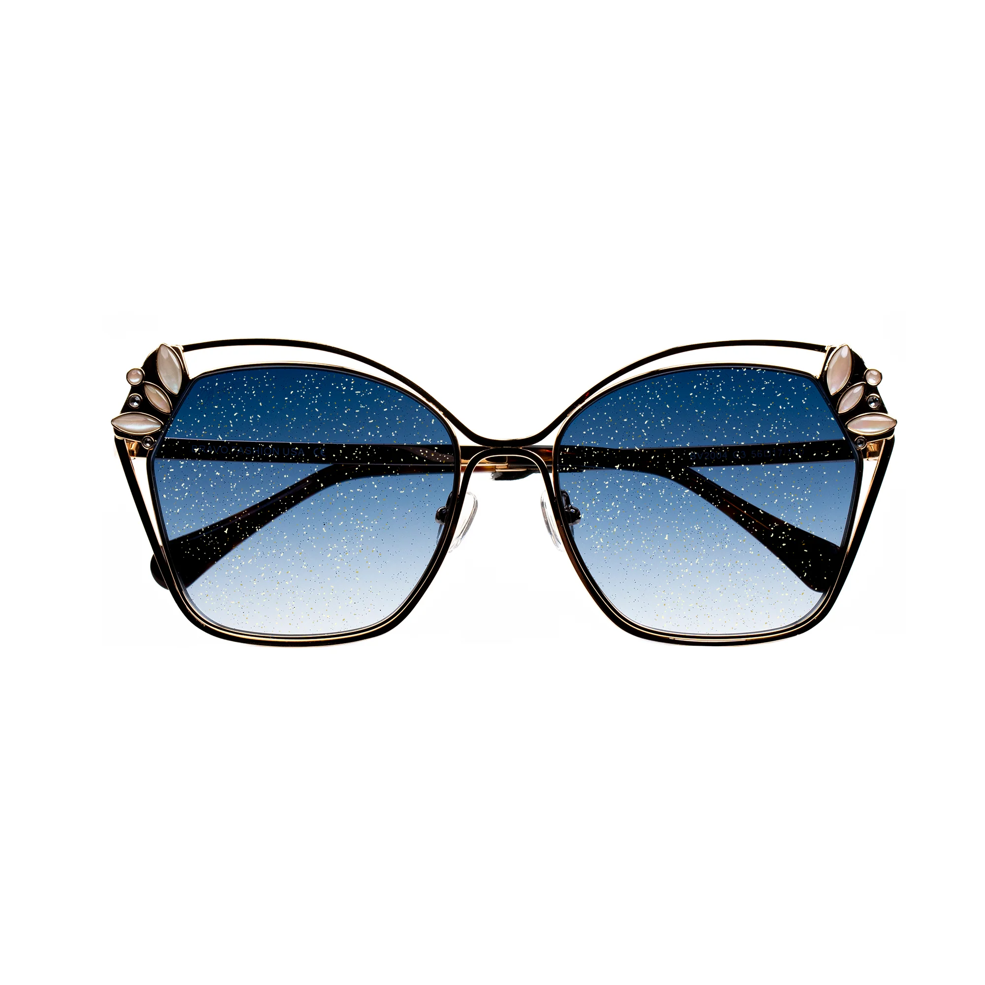 Bravo Gold Sparkle Collection Sunglasses - BV2004 C3