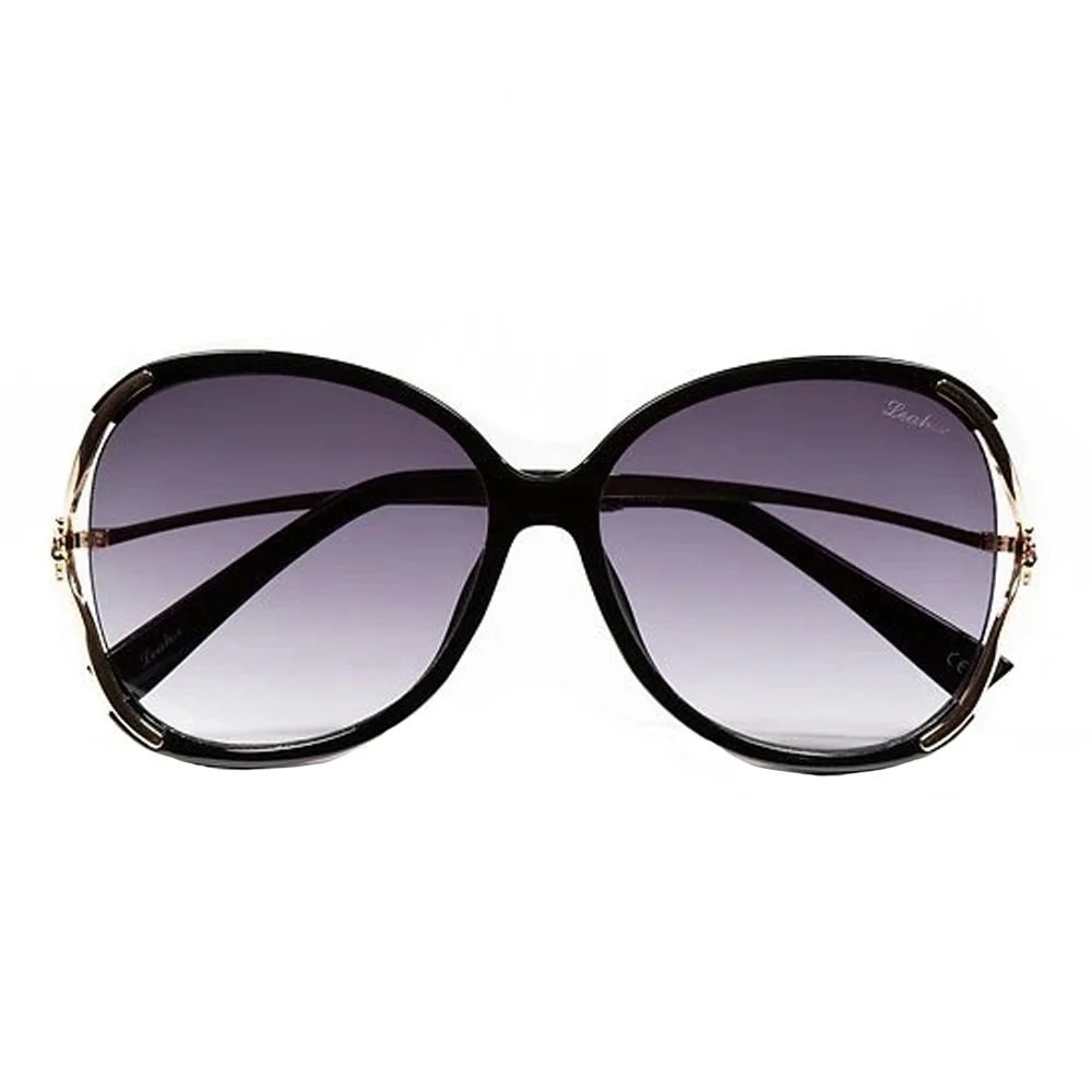 Leah S Black Bee Motif Sunglasses (LE192005 BL-G)