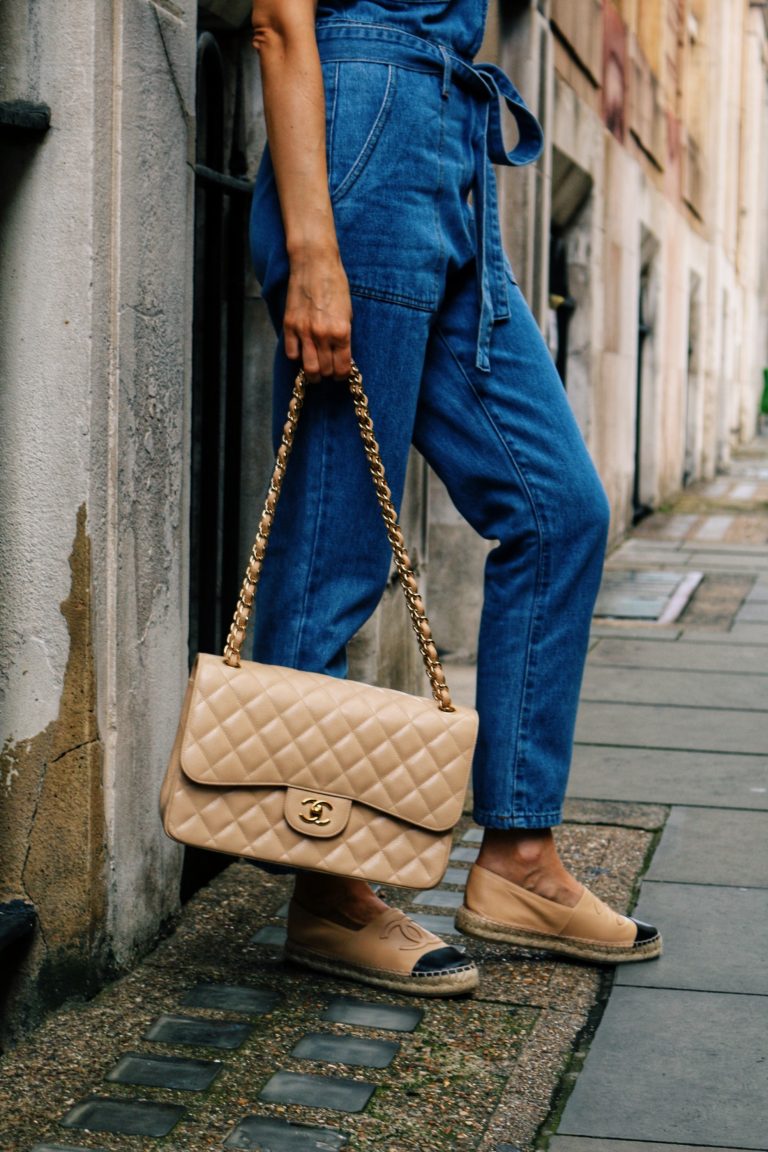 Chanel espadrilles side view